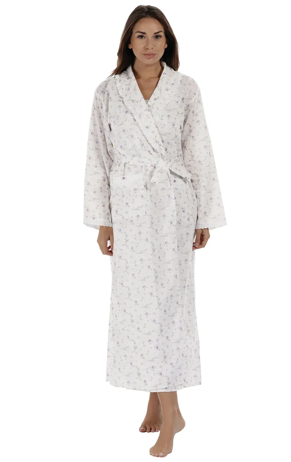 The 1 For U – Abigail Long Sleeve Cotton Robe