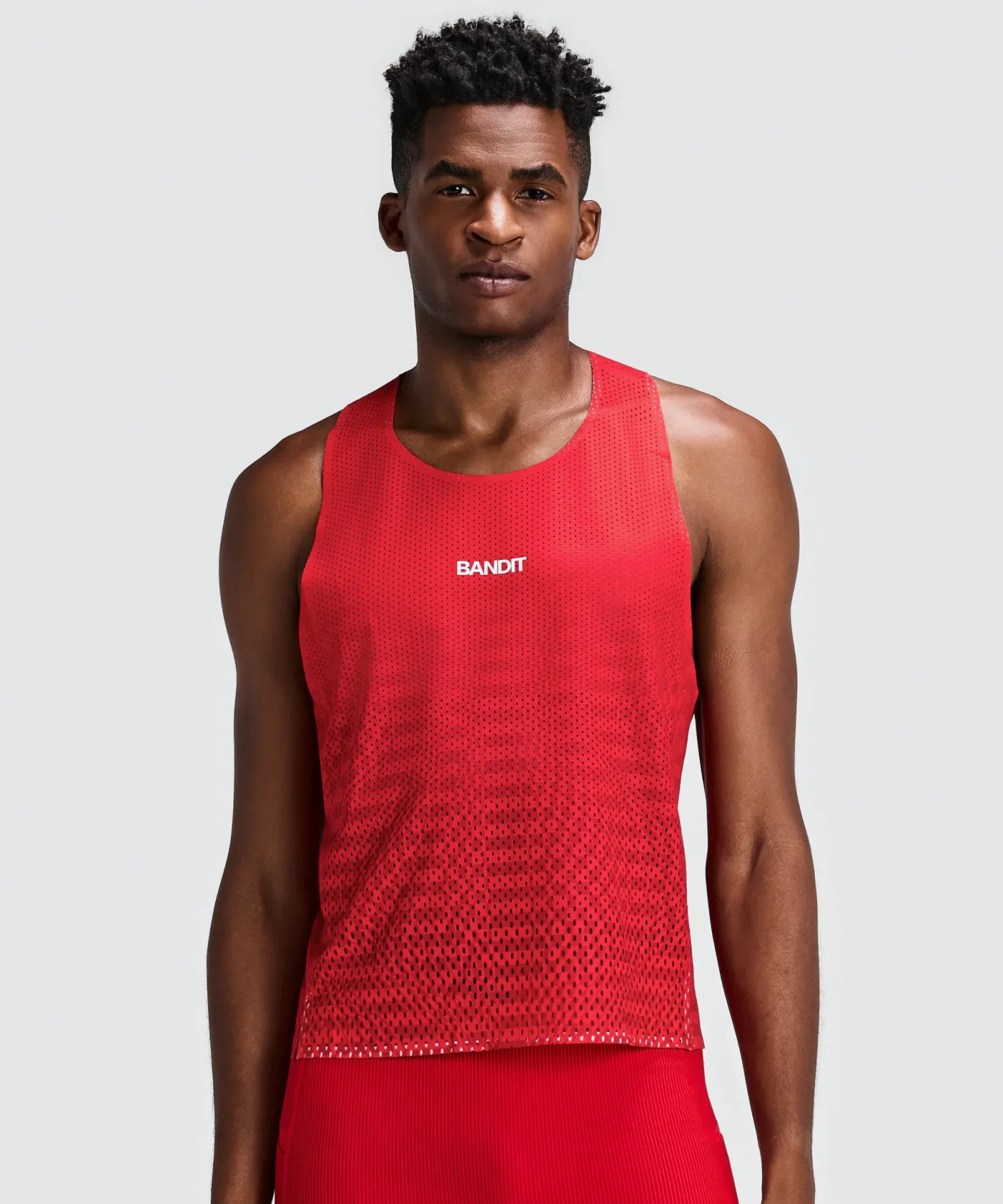 Men's Shredder™ Shorty Race Singlet – Oxide Red