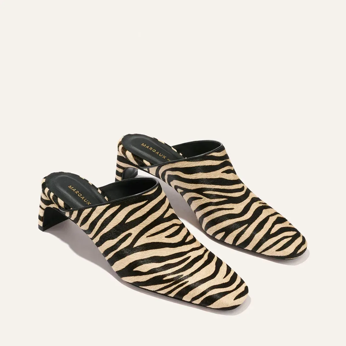 The Brera Mule – Tan Zebra Haircalf
