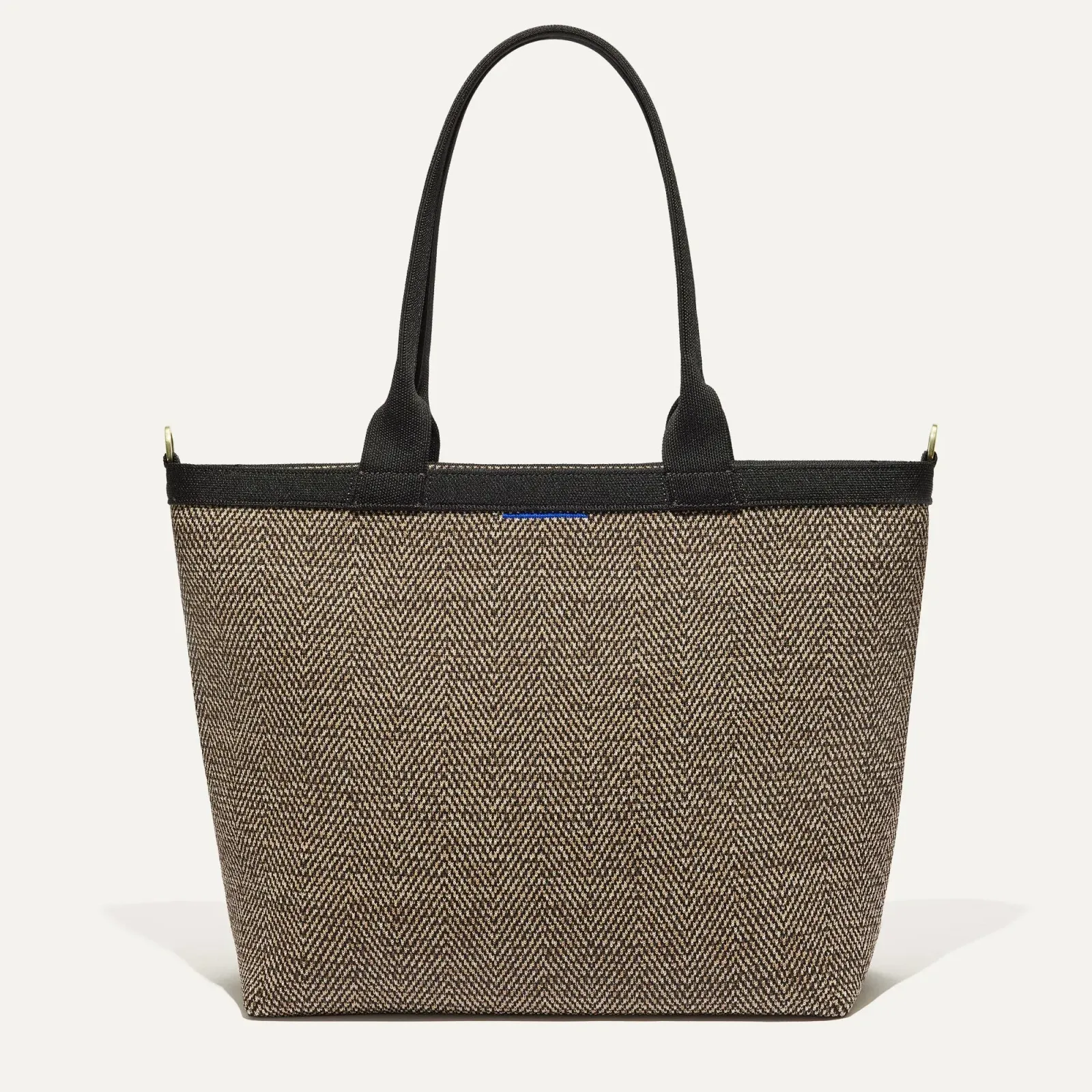 The Lightweight Zip Tote – Cacao Herringbone