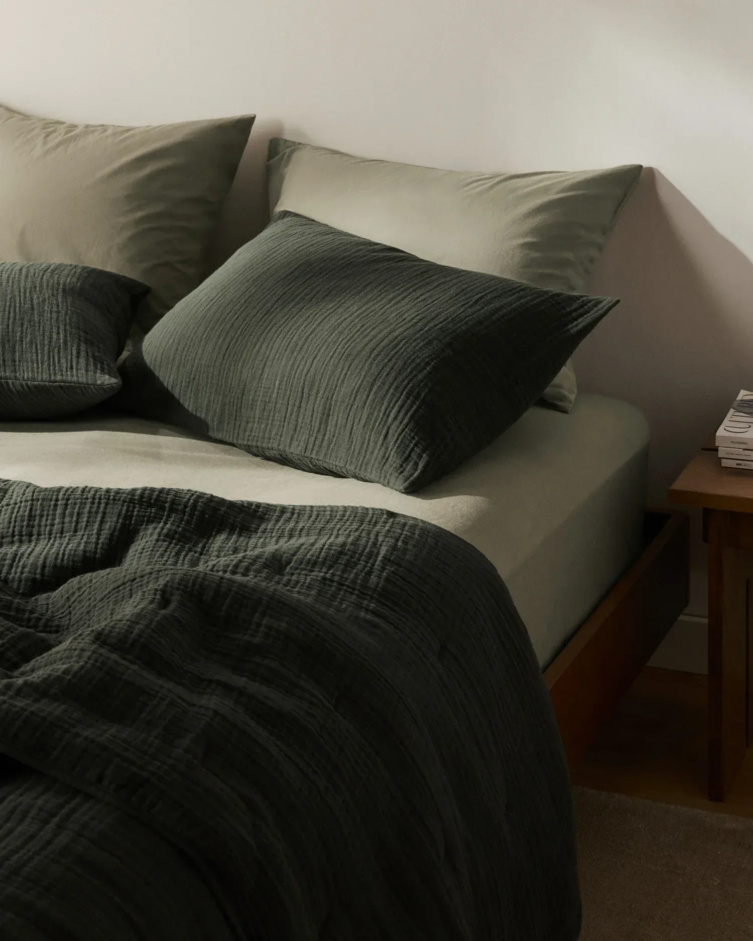 Organic Cloud Cotton Euro Sham (Evergreen)