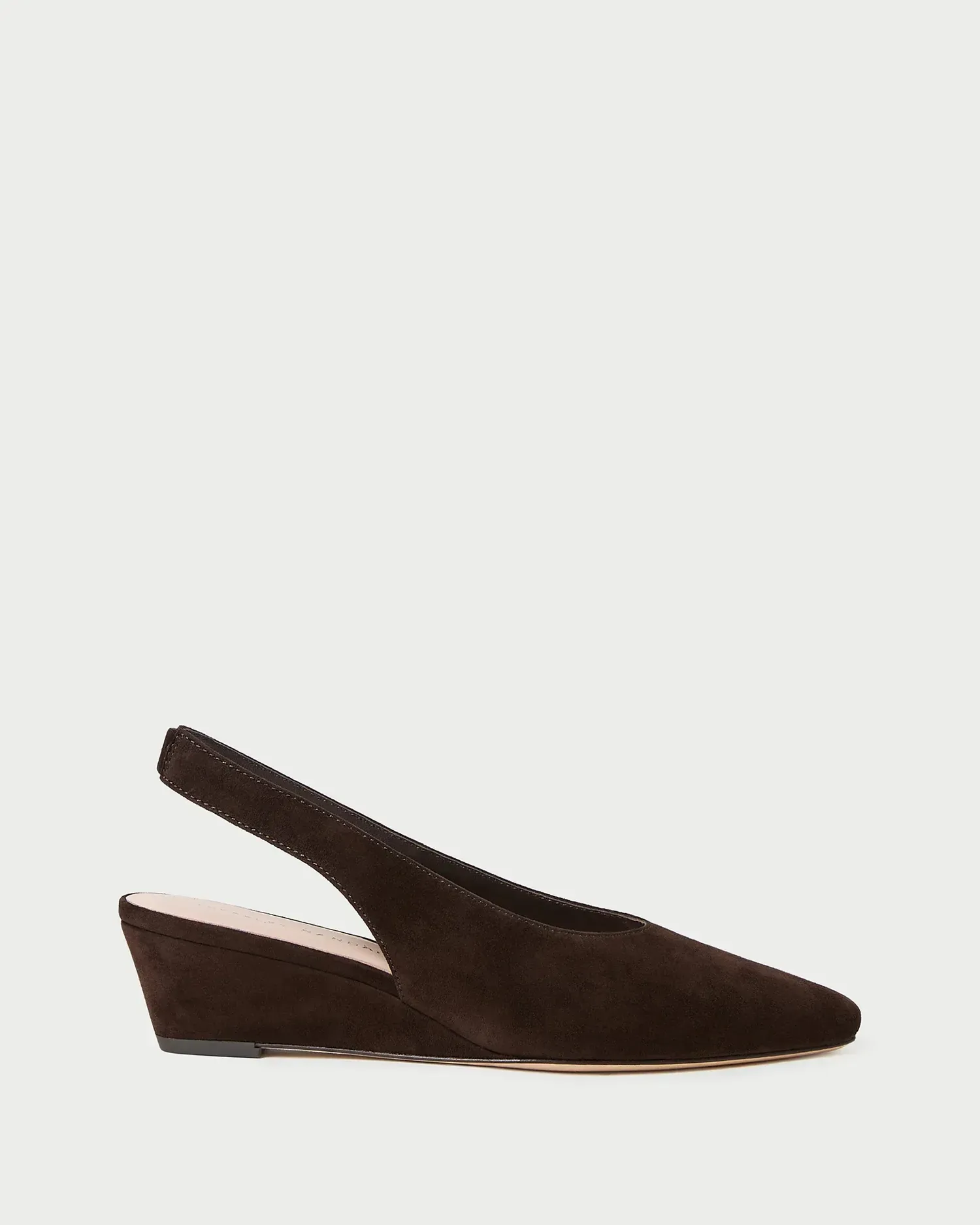 Hyla Brown Suede Slingback Wedge