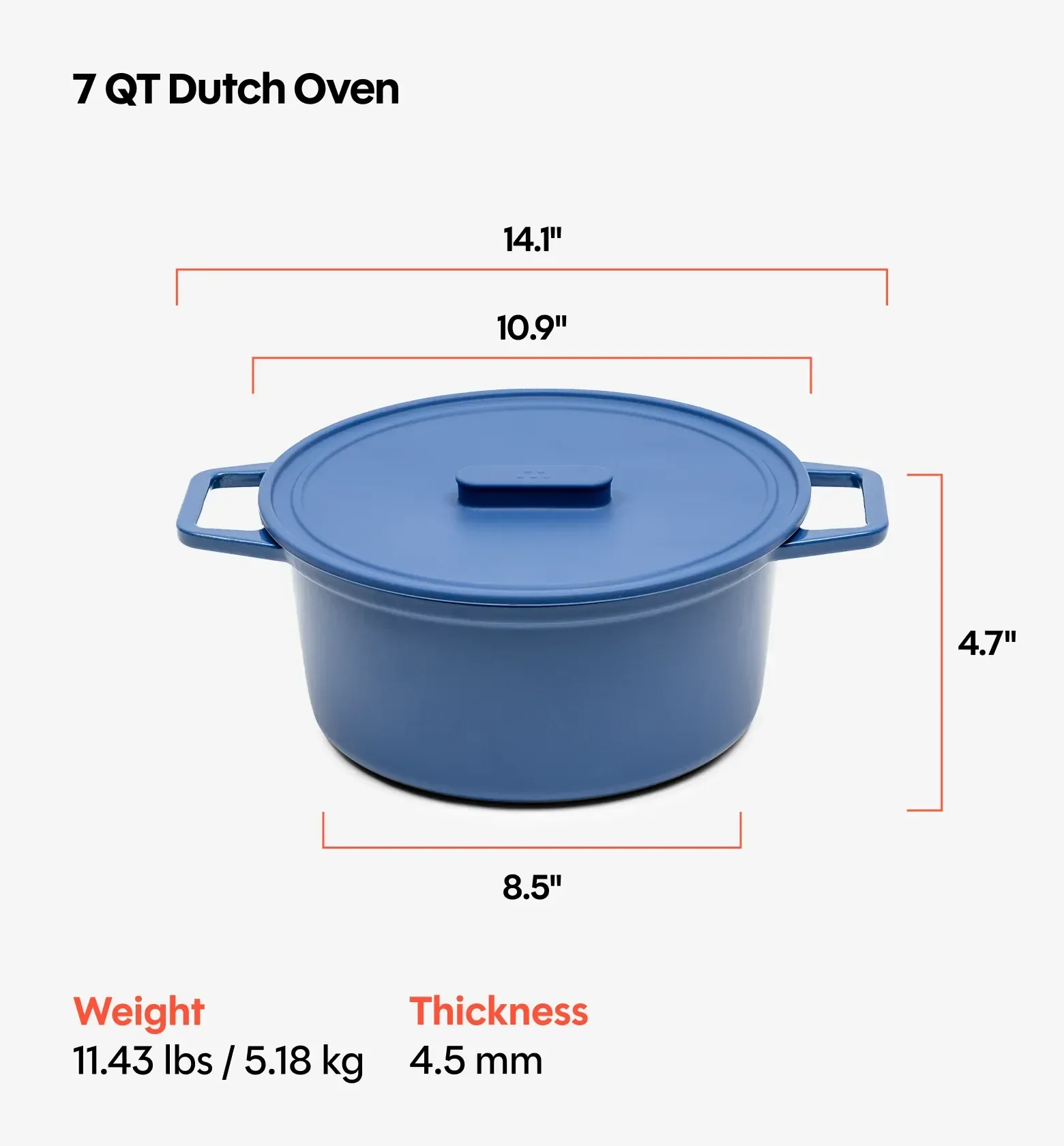 Enamel Cast-Iron Dutch Oven – Final Sale