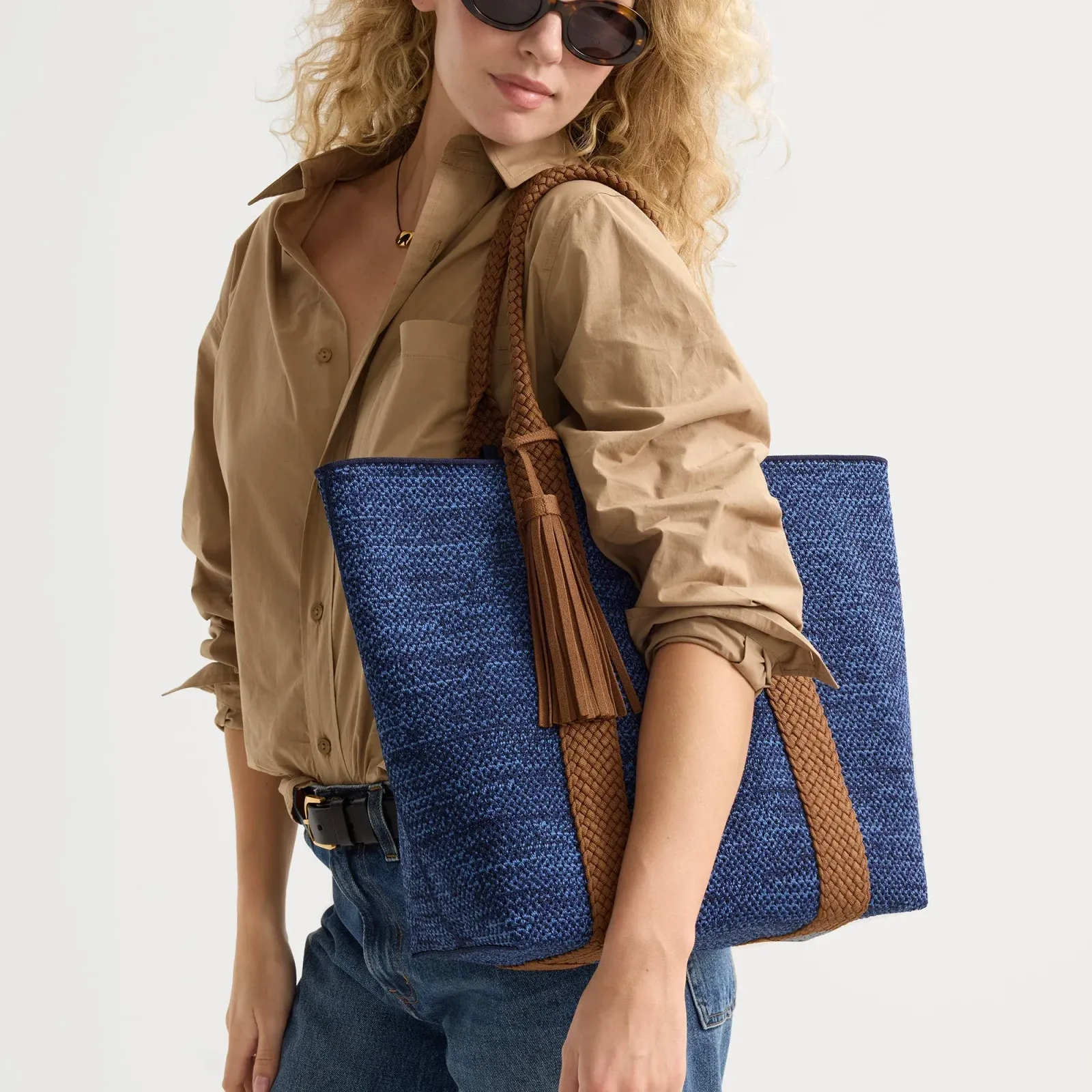 The Lightweight Tote – Dusk Open-Knit