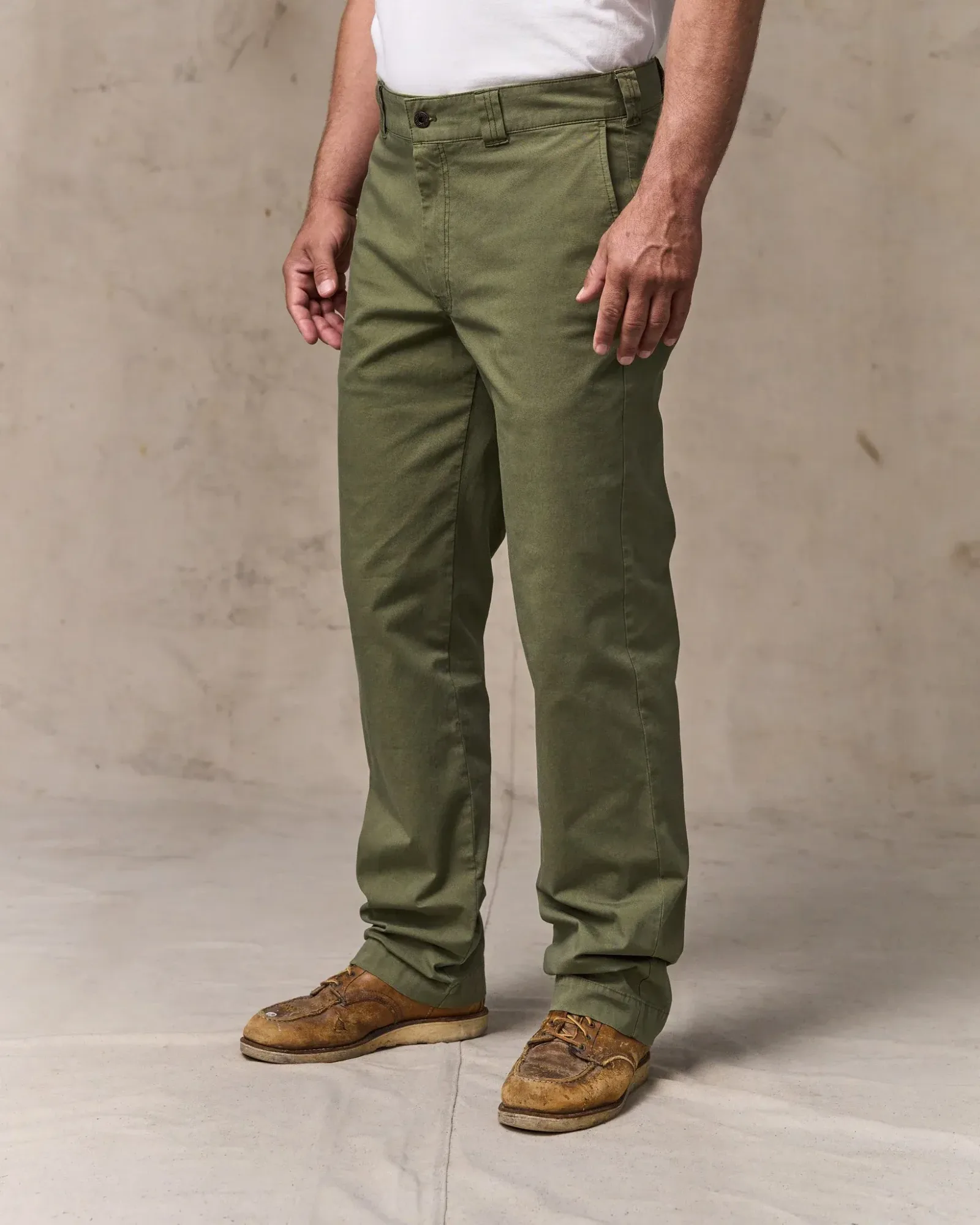 Granite Mountain Flat Front Pants – Burnt Olive