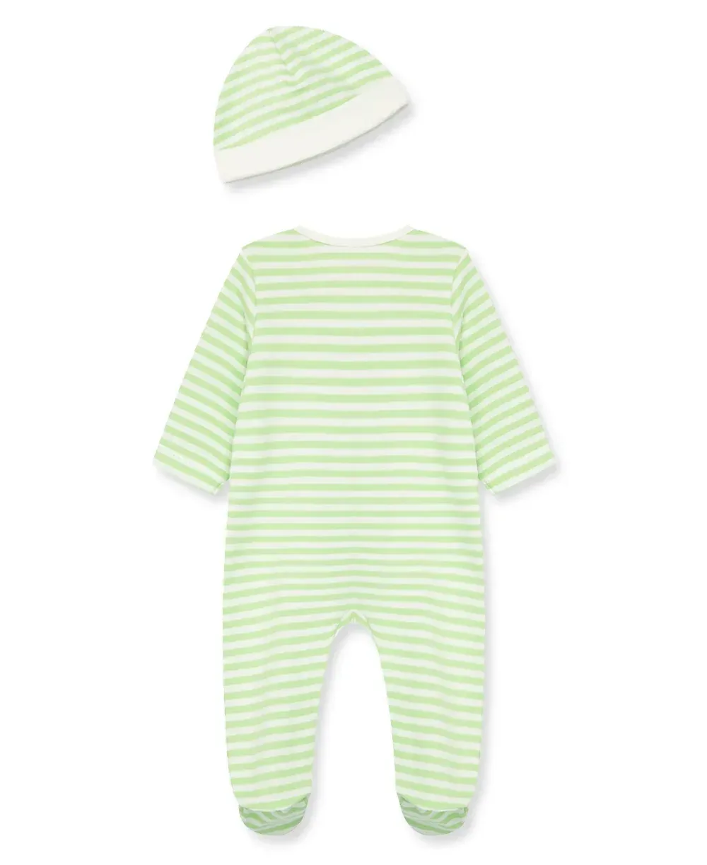 Caterpillar 2-Way-Zip Footie & Hat