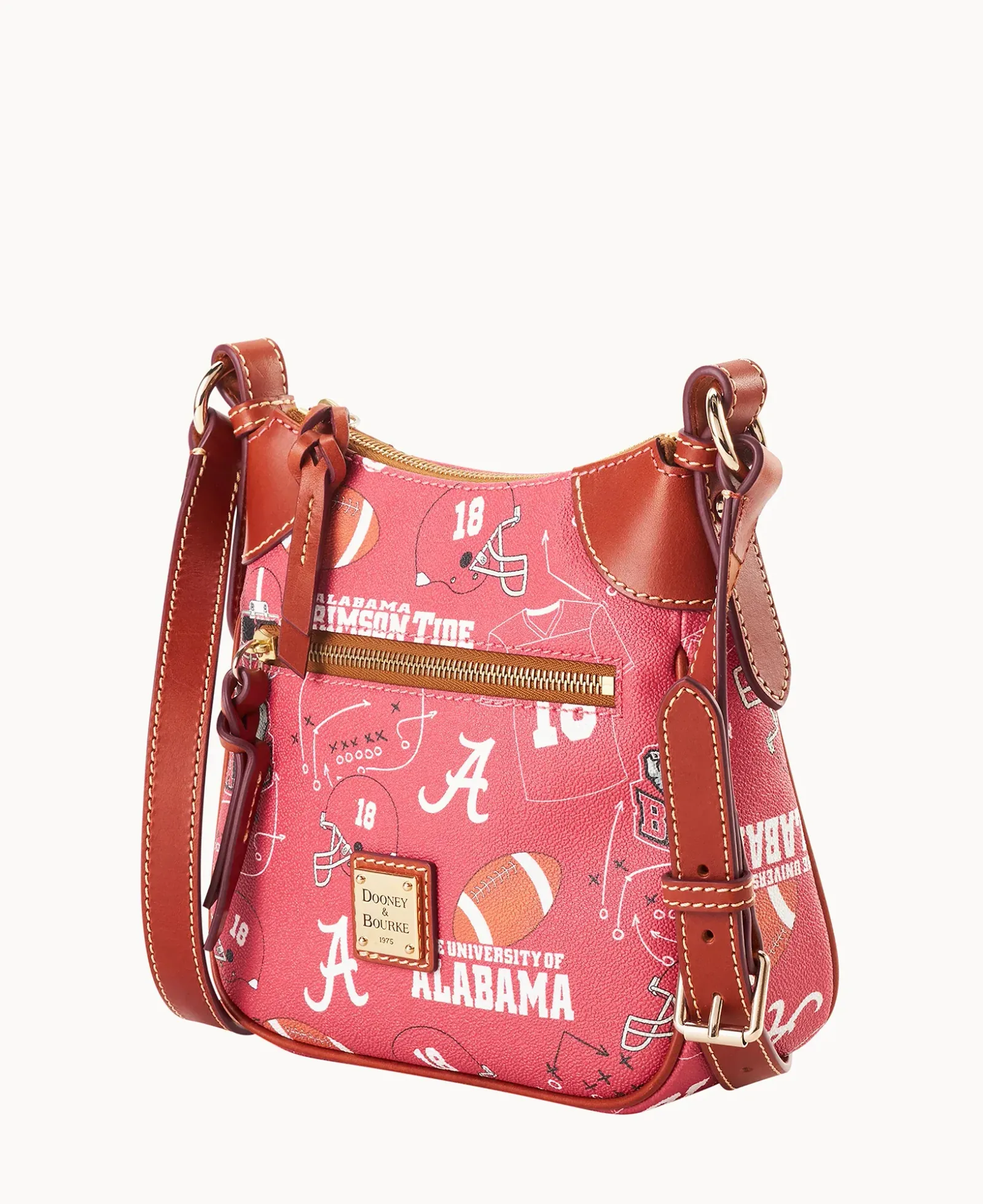 Collegiate University of Alabama Front Zip Crossbody