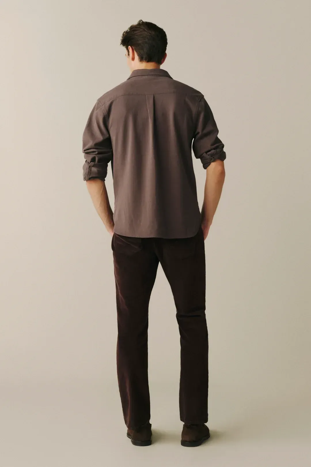 Ord – Straight Corduroy Pants – Americano