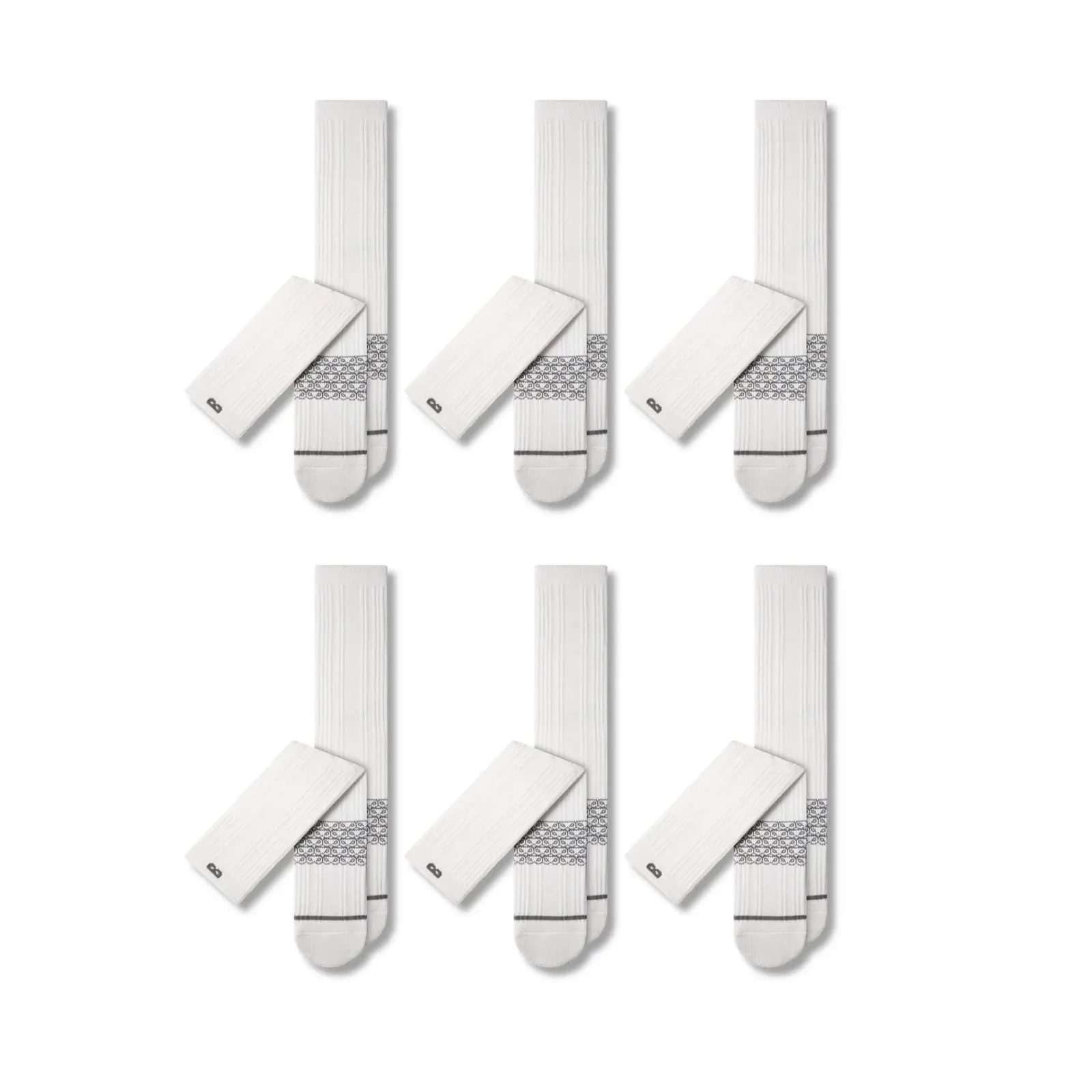 4-Way Stretch Cushion Crew (6-Pack)