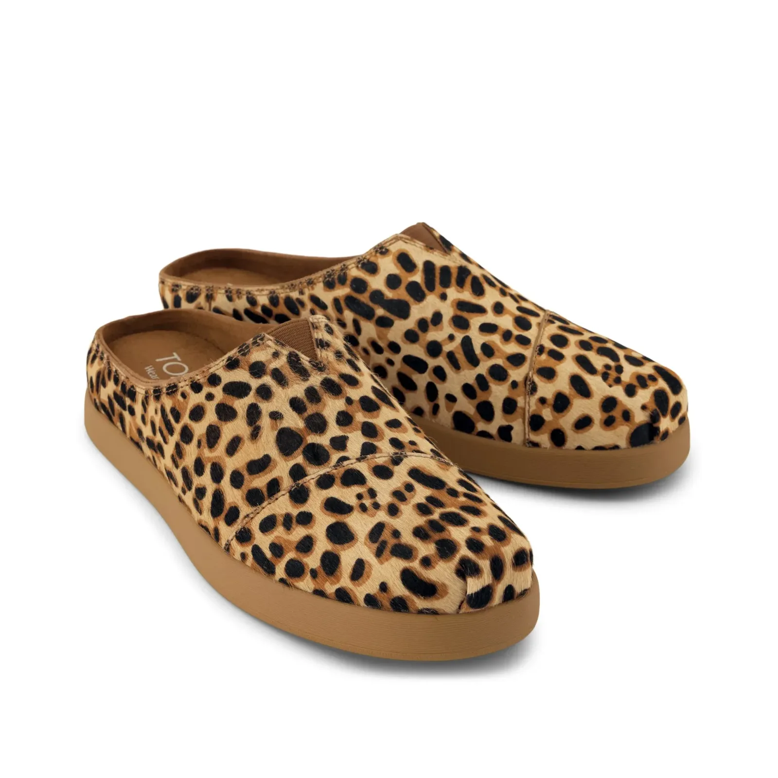 Womens Alpargata Ease Mule Brown Sugar Leopard Print Hair