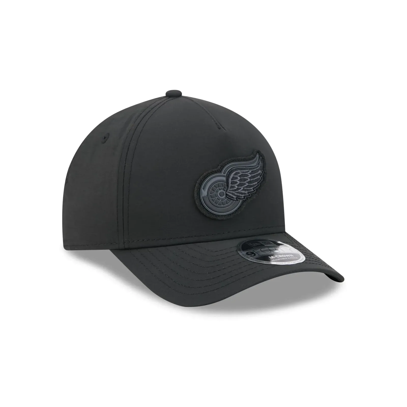 Alpha Industries x Detroit Red Wings Nylon Black 9FORTY M-Crown A-Frame Snapback Hat