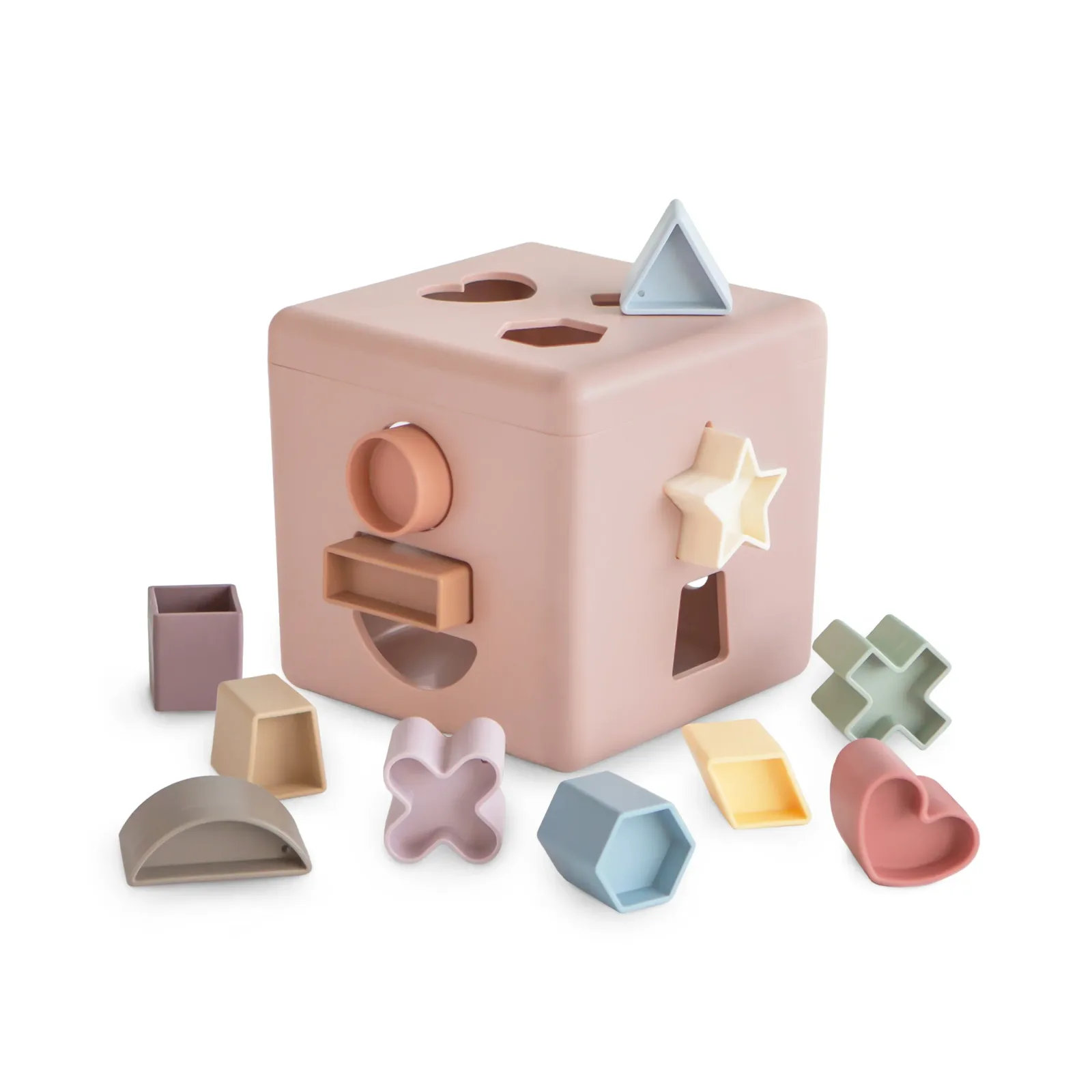 Mushie Shape Sorting Box