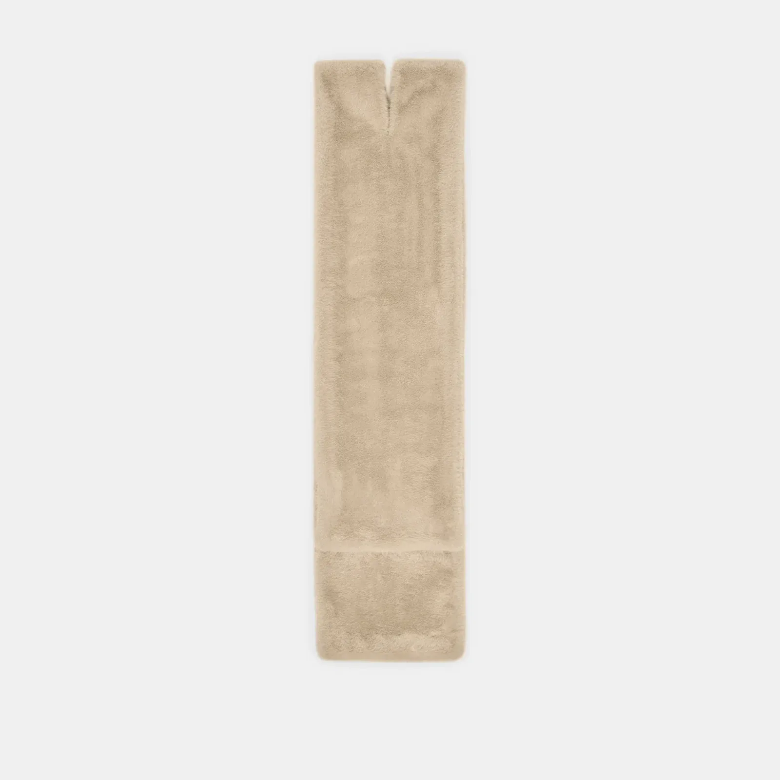 Faux Fur Scarf Stone