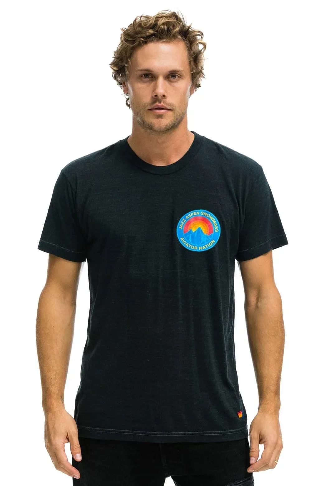 Jazz Aspen Snowmass 2026 Crew Tee Shirt – Charcoal
