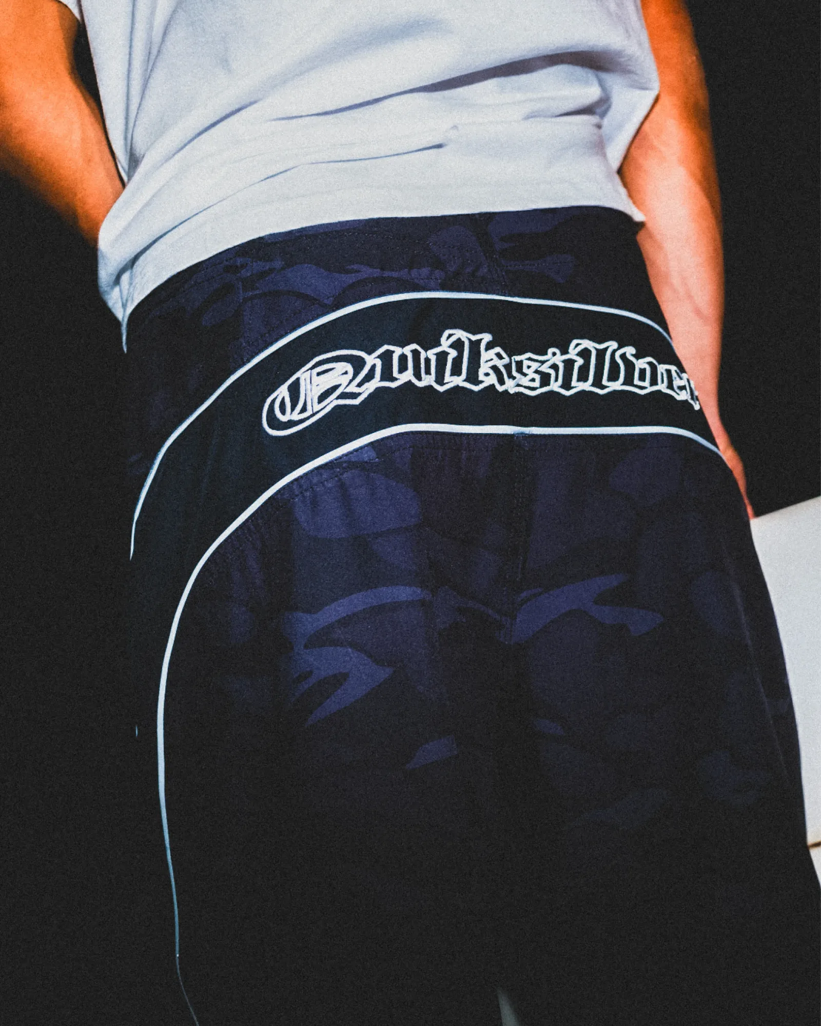 Mercury Gravity Print 21" Boardshorts – Anthracite