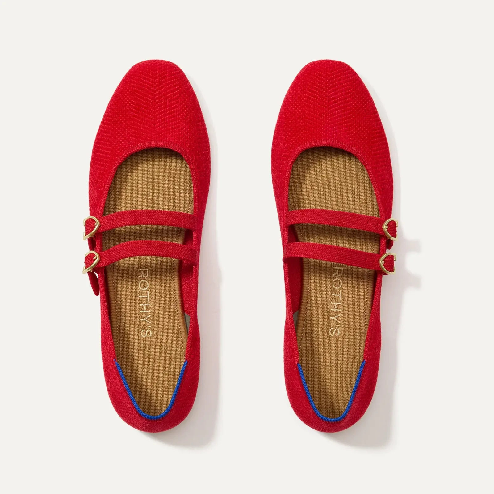 The Double Buckle Mary Jane – ReVelvet™ Red Crisp