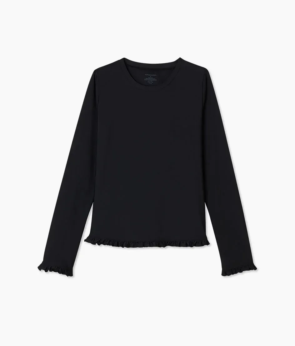The Waterside Ruffle Rash Guard – Sea Urchin