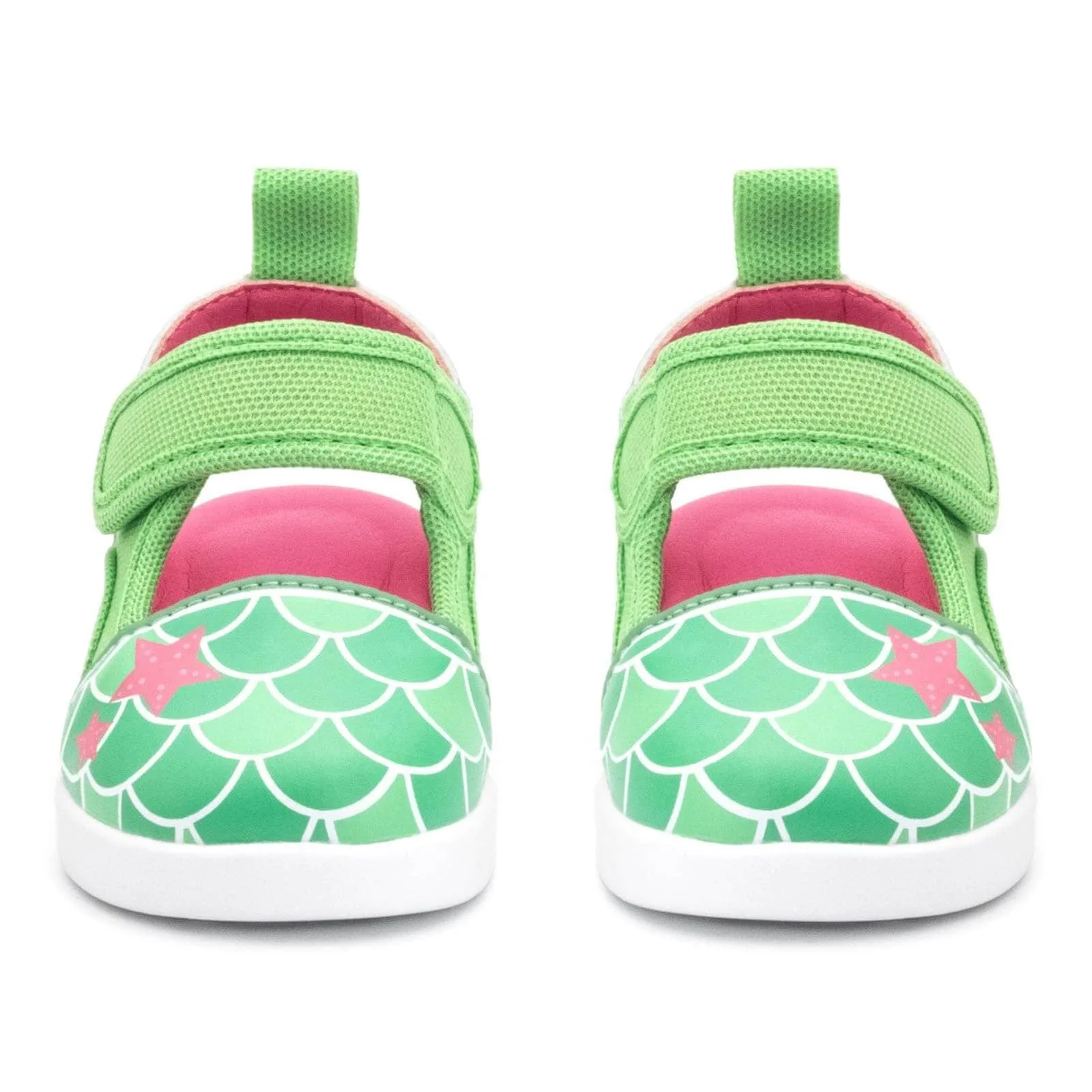 Mermaid Squeaky Toddler Sandals for Girls and Boys – Green