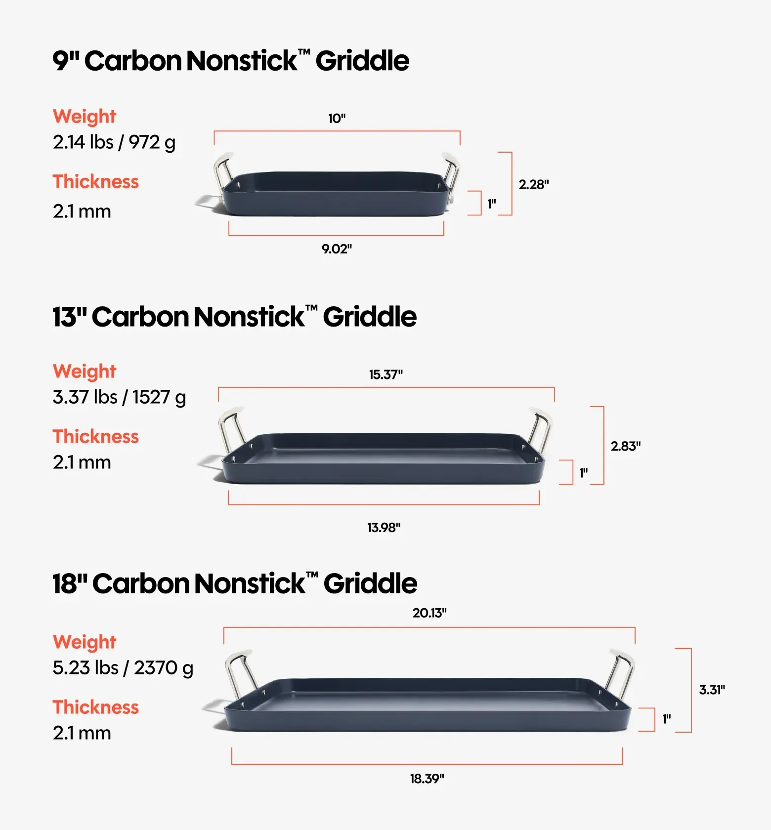 18" Carbon Nonstick™ Griddle