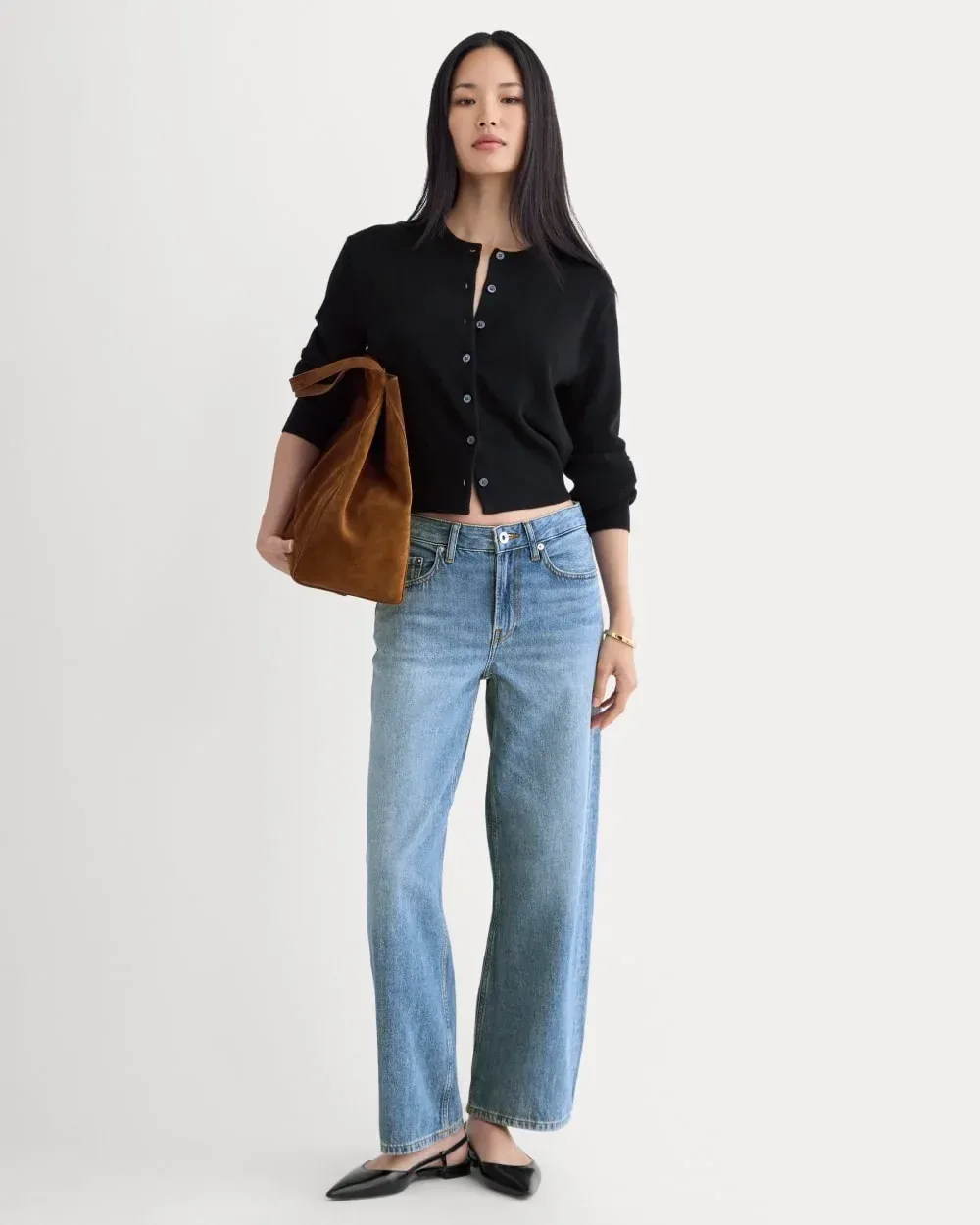 Loose Curve Jean – Tungsten Bright