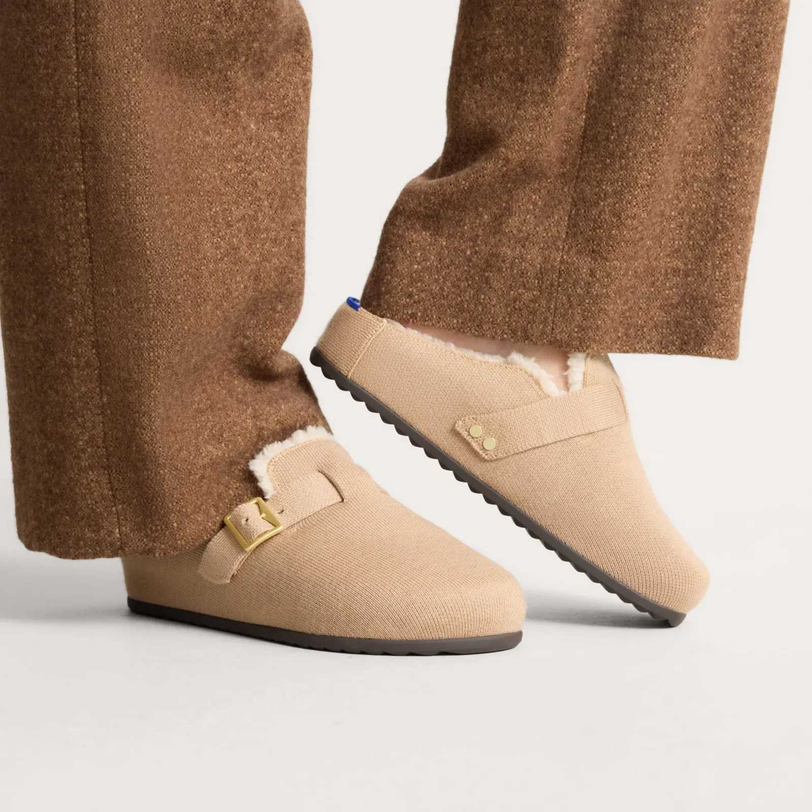 The Teddy Buckle Clog – Honey