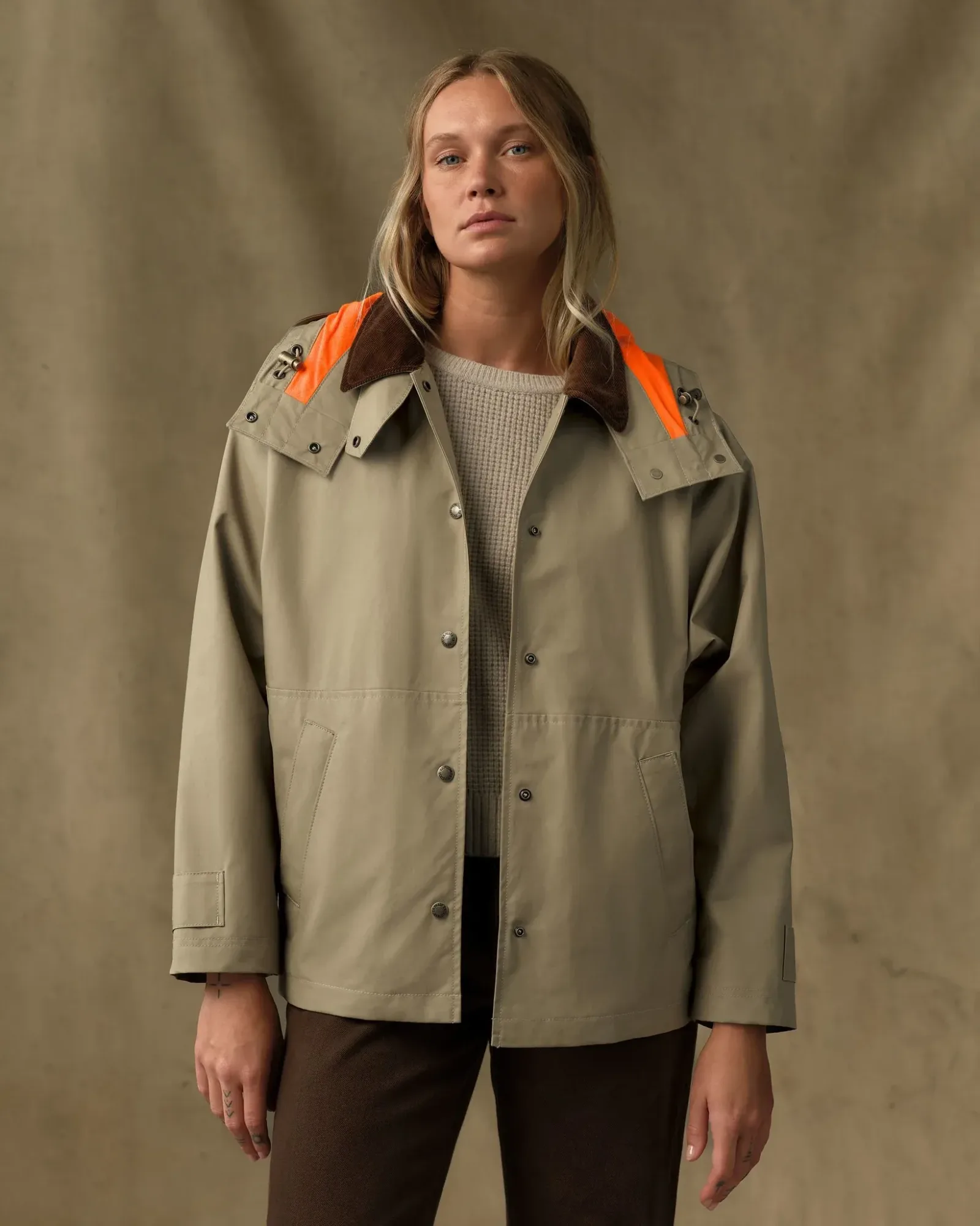 Women's Harbor Front Waxed Jacket – Marsh Tan