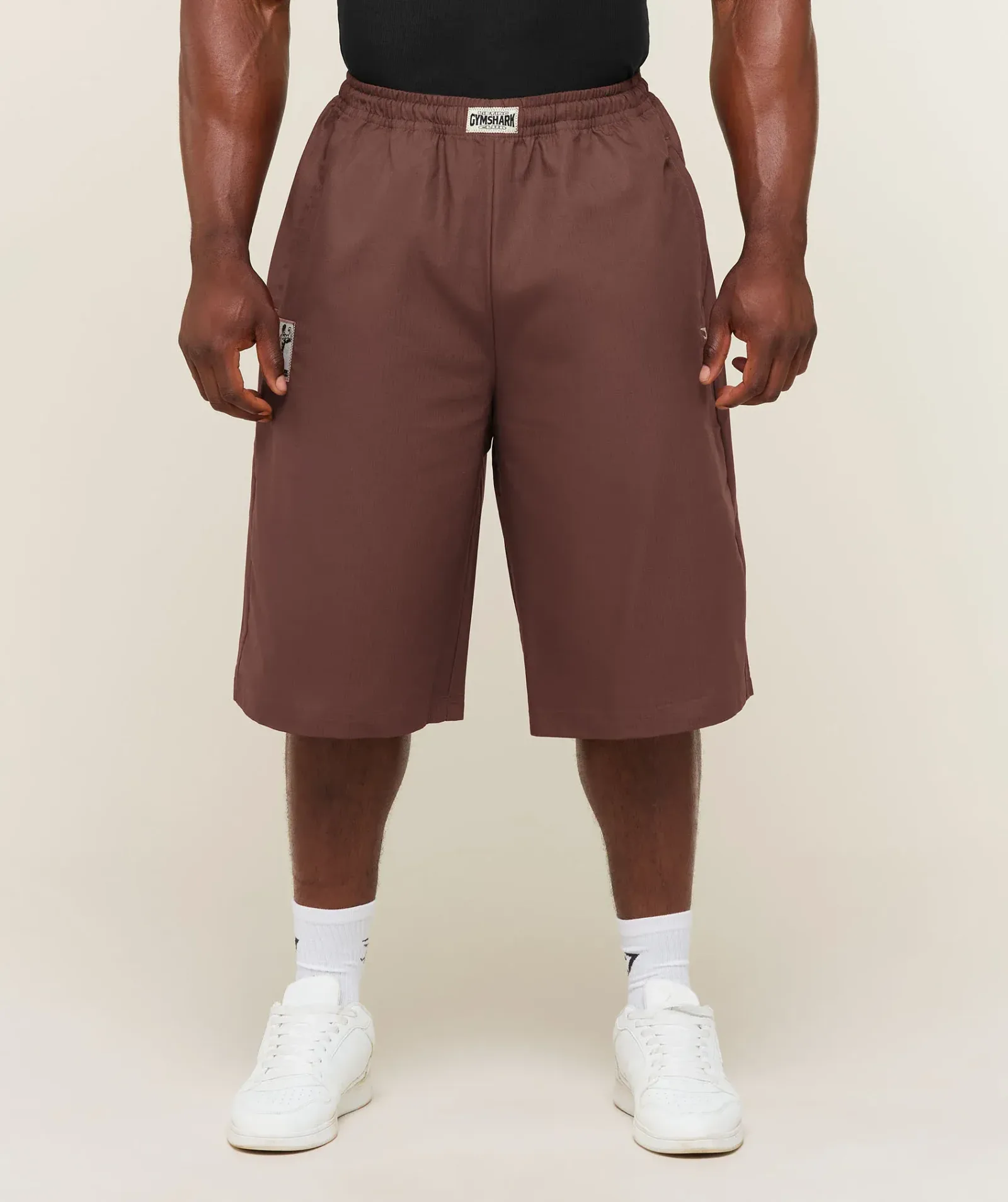 Gymshark Longline Pumper Shorts – Espresso Brown