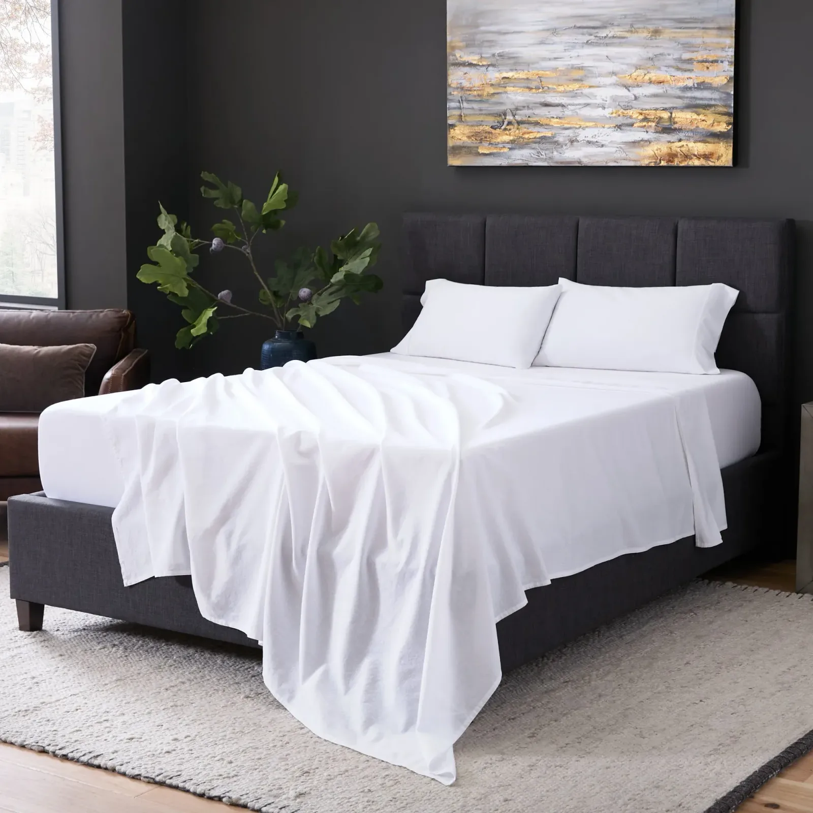 Linen-Blend Sheet Set