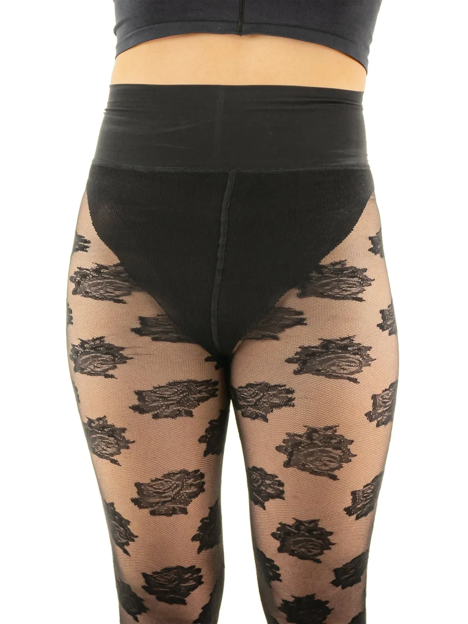 Hanky Panky X Les Belles Exclusive Floral Tights Black Sale