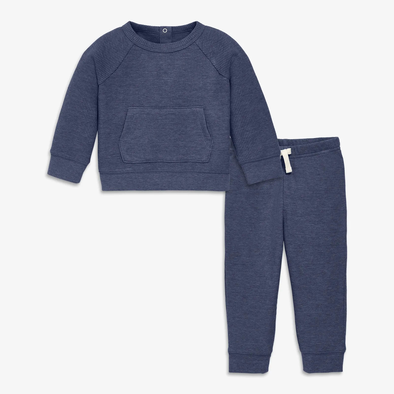 Baby heathered waffle set