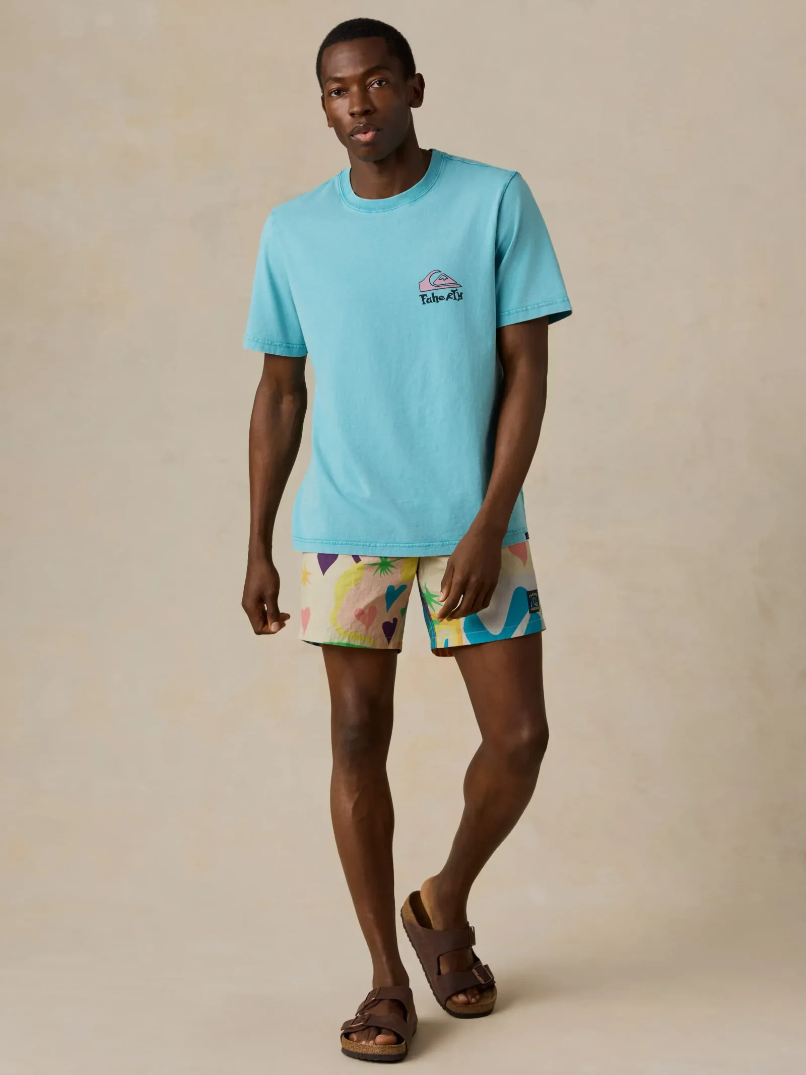 Faherty x Quiksilver Boardshort – Sunshine Coast Tile