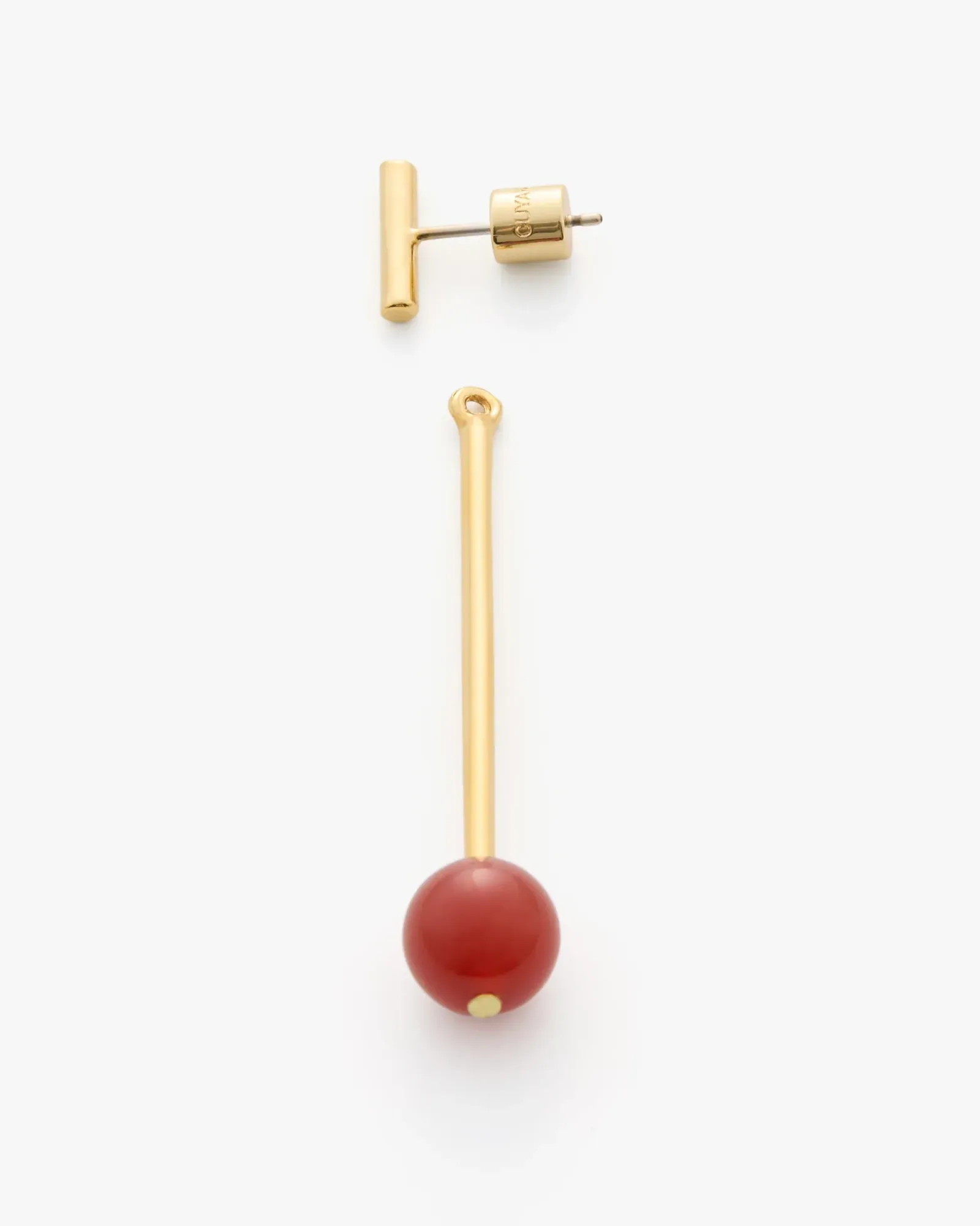 Cerise Bar Ear Jacket Earrings