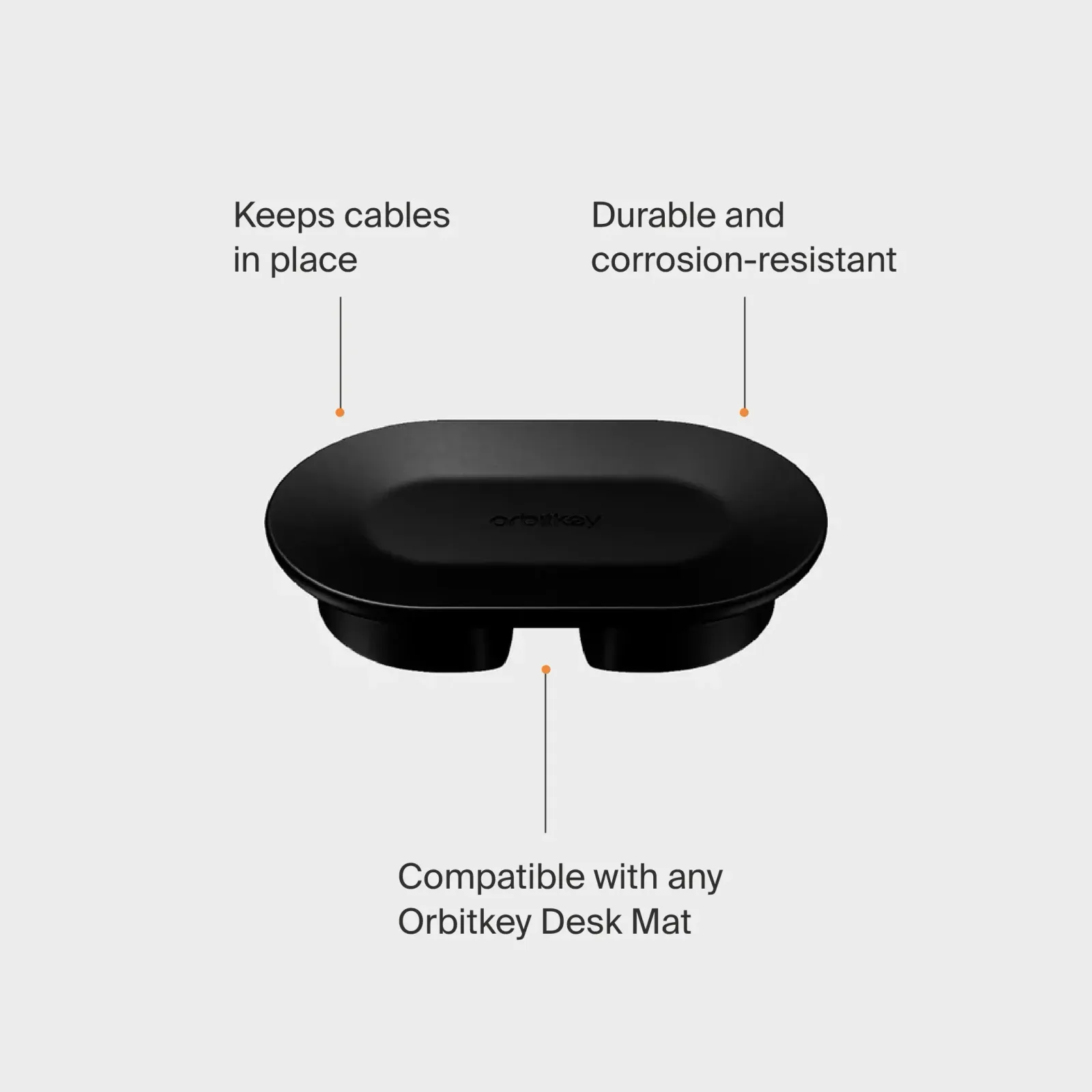 Magnetic Cable Holder – Black