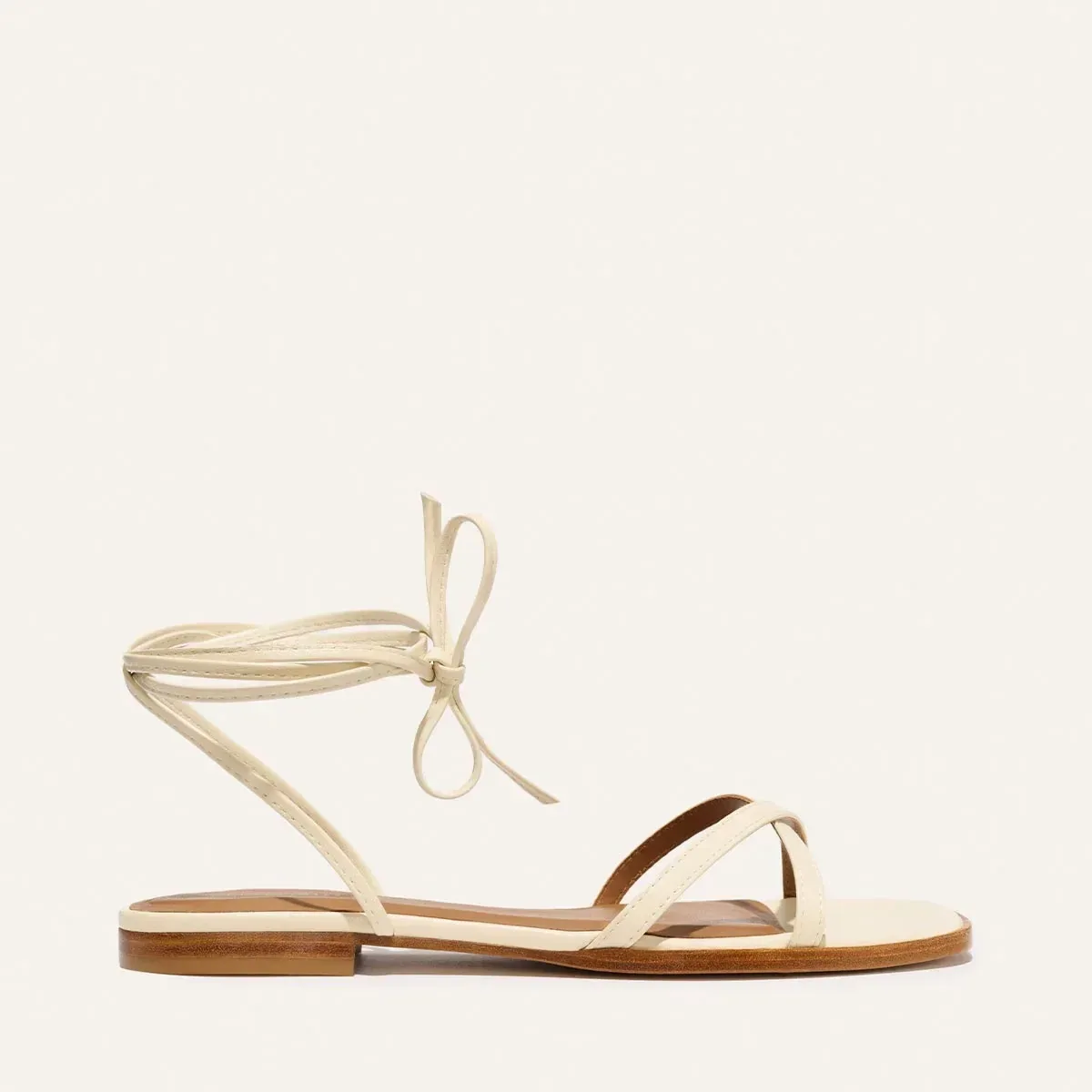 The Wrap Sandal – Ivoire Nappa