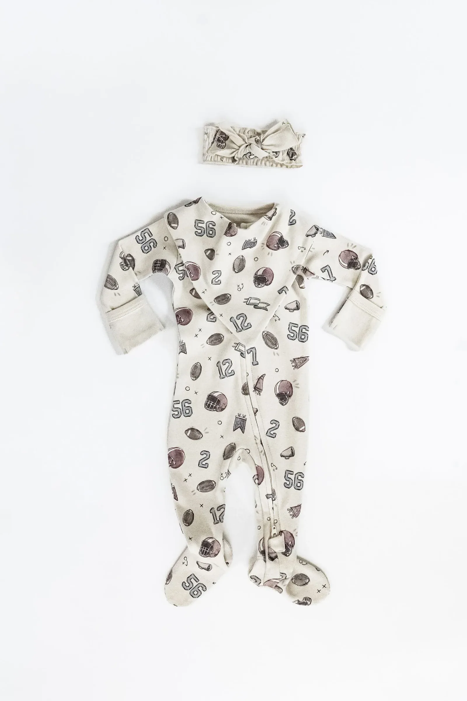 Touchdown – Organic Smocked Tie Headband
