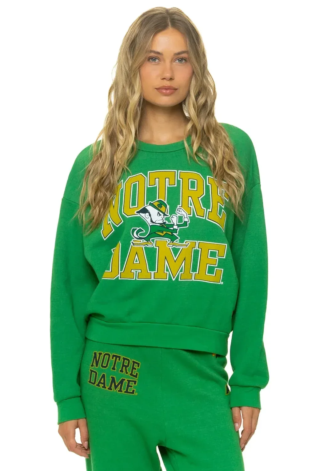 Notre Dame 2026 Relaxed Crew Sweatshirt – Kelly Green