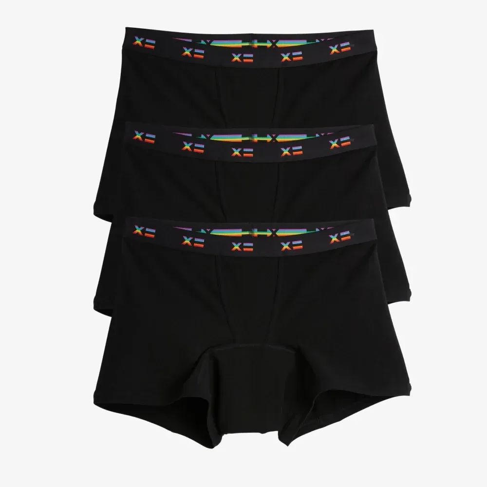 First Line Period 4.5" Trunks 3-Pack – Rainbow X=
