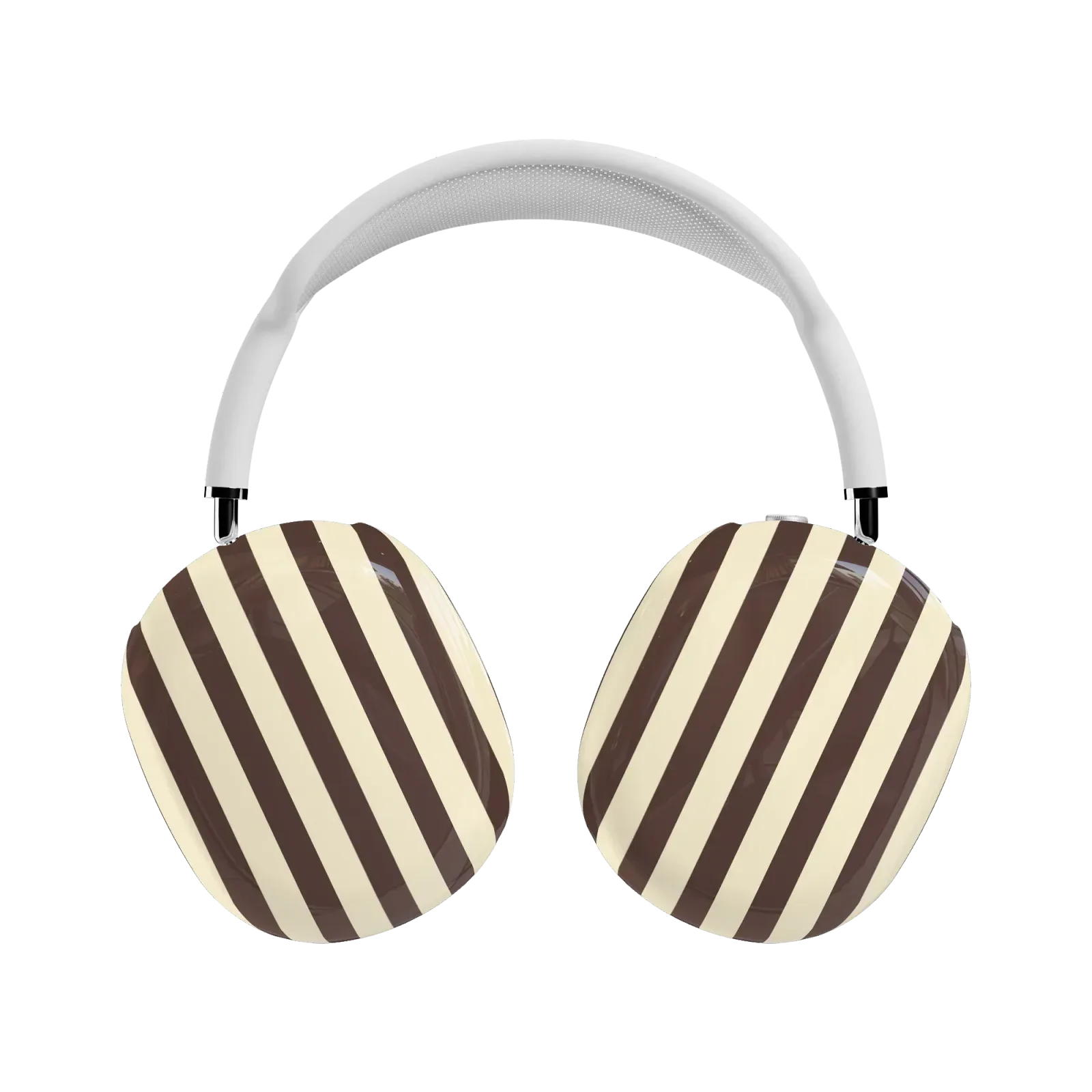 S'more Stripes – Brown Striped AirPods Max Case