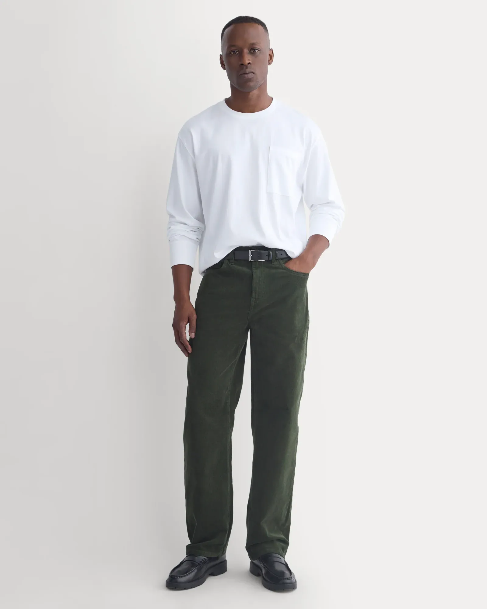 Stretch Corduroy 5-Pocket Pant – Dark Forest