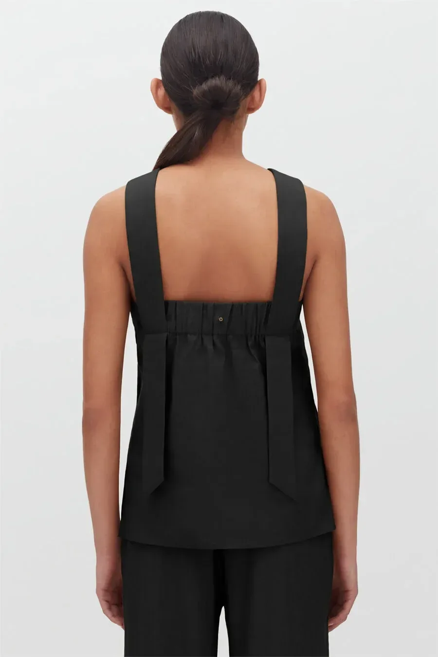 Linen Cross Front Top