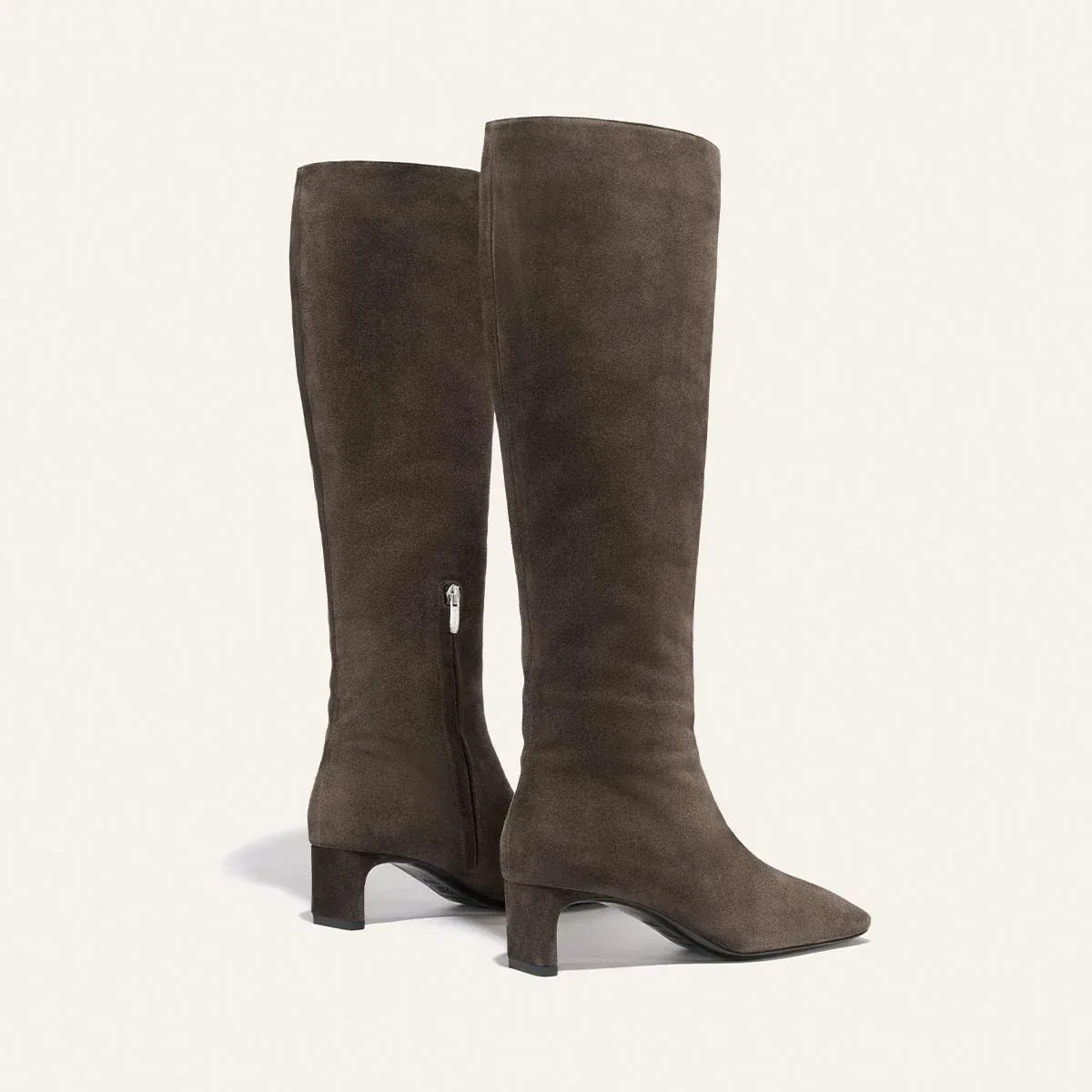 The Brera Knee-High Boot – English Brown Suede
