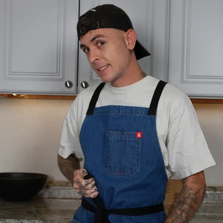 Brandon Skier x H&B Crossback Apron