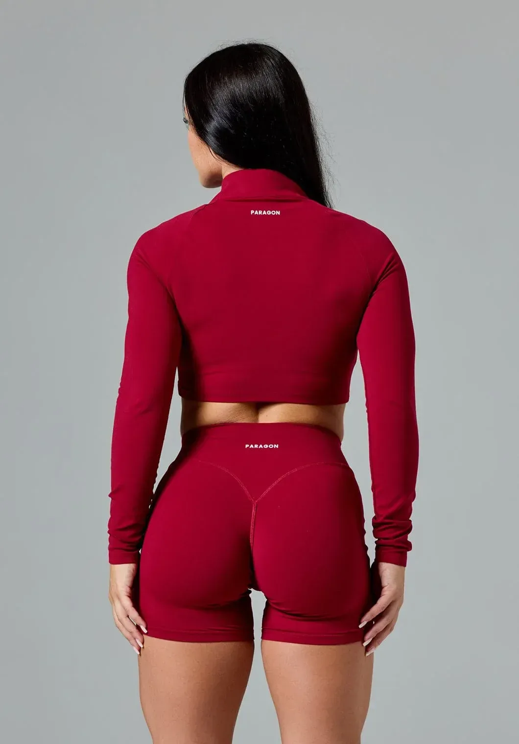 FormLux™ Fitted Crop Jacket Red Amaranth
