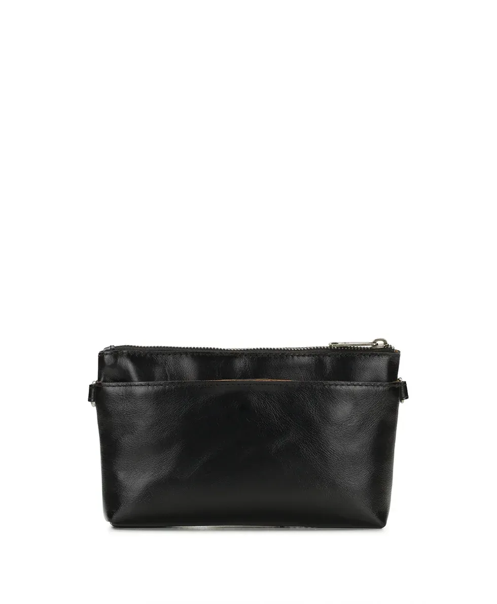 Mignon Wristlet Crossbody – Vintage Distressed – Black