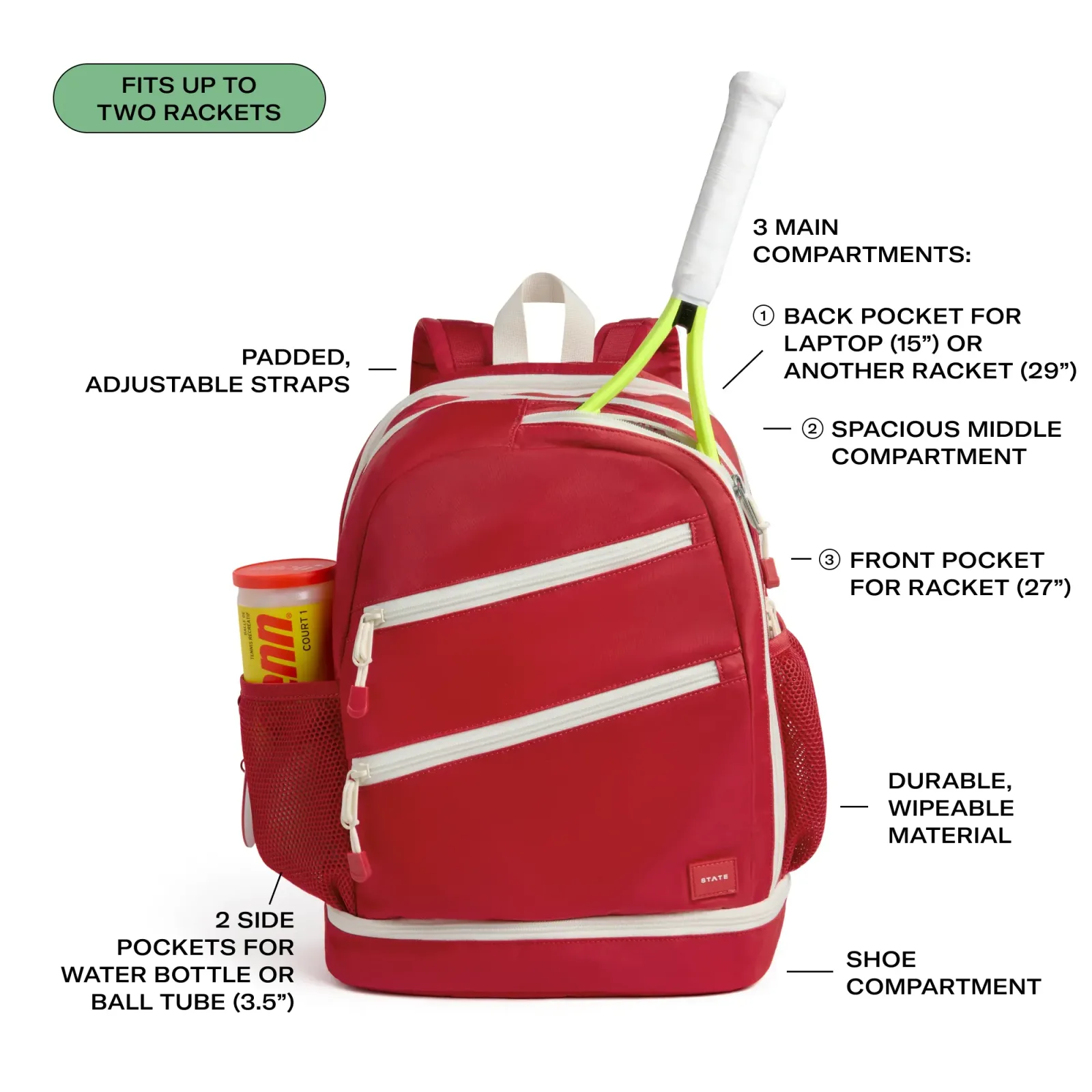 Lenox Tennis Backpack