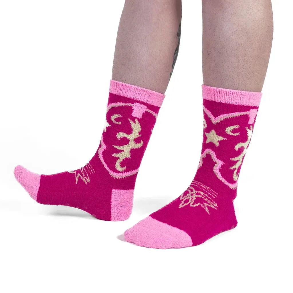 Boot Scootin' Slipper Socks