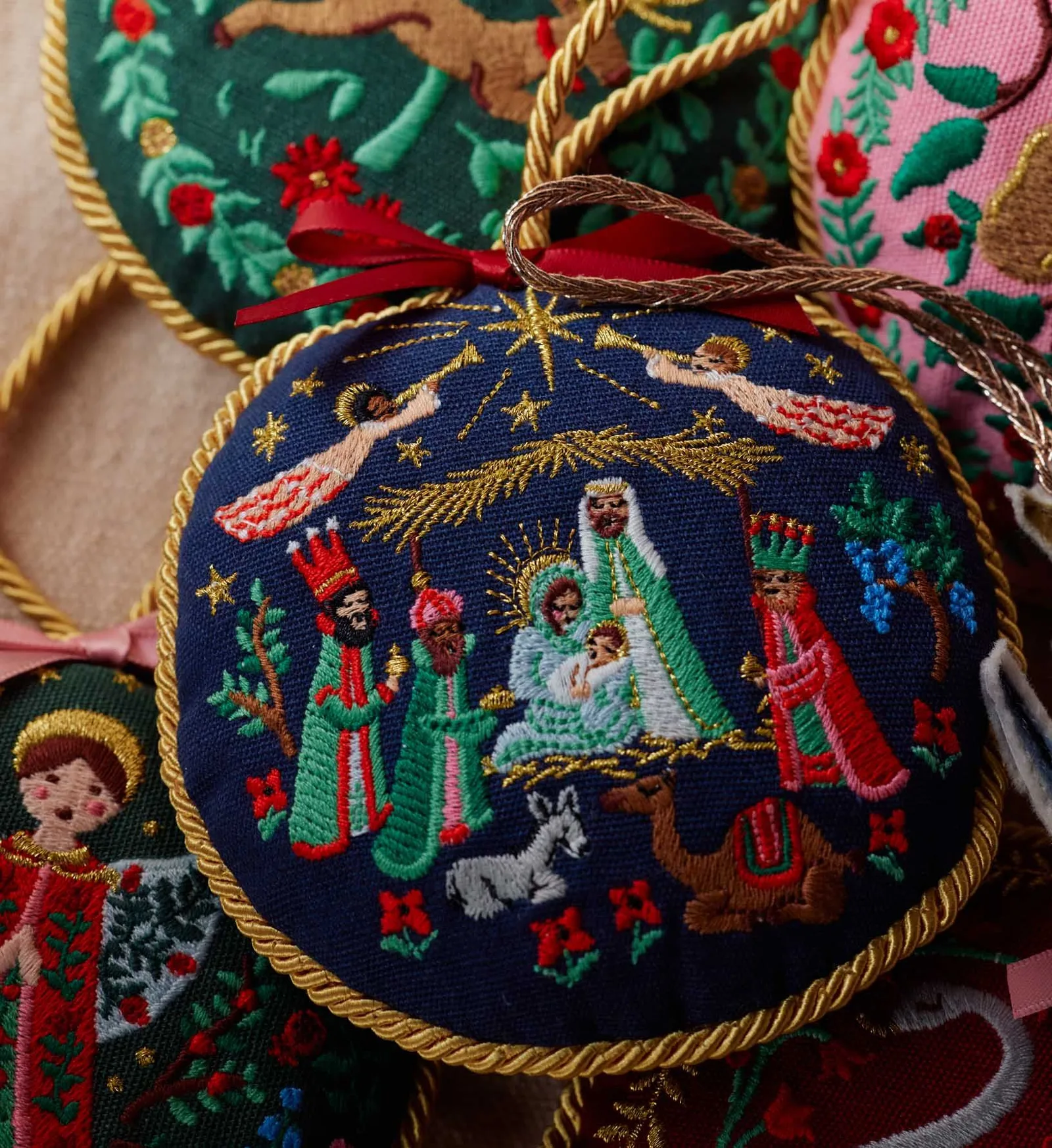 Embroidered Ornament – Nativity