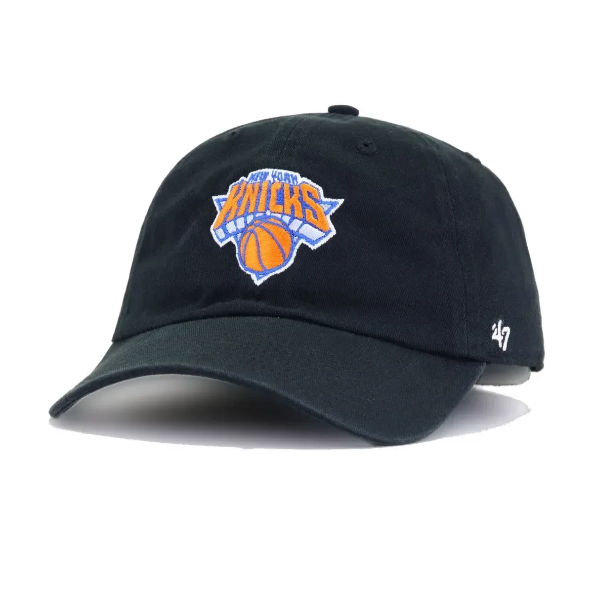New York Knicks Black 47 Brand Clean Up Dad Hat