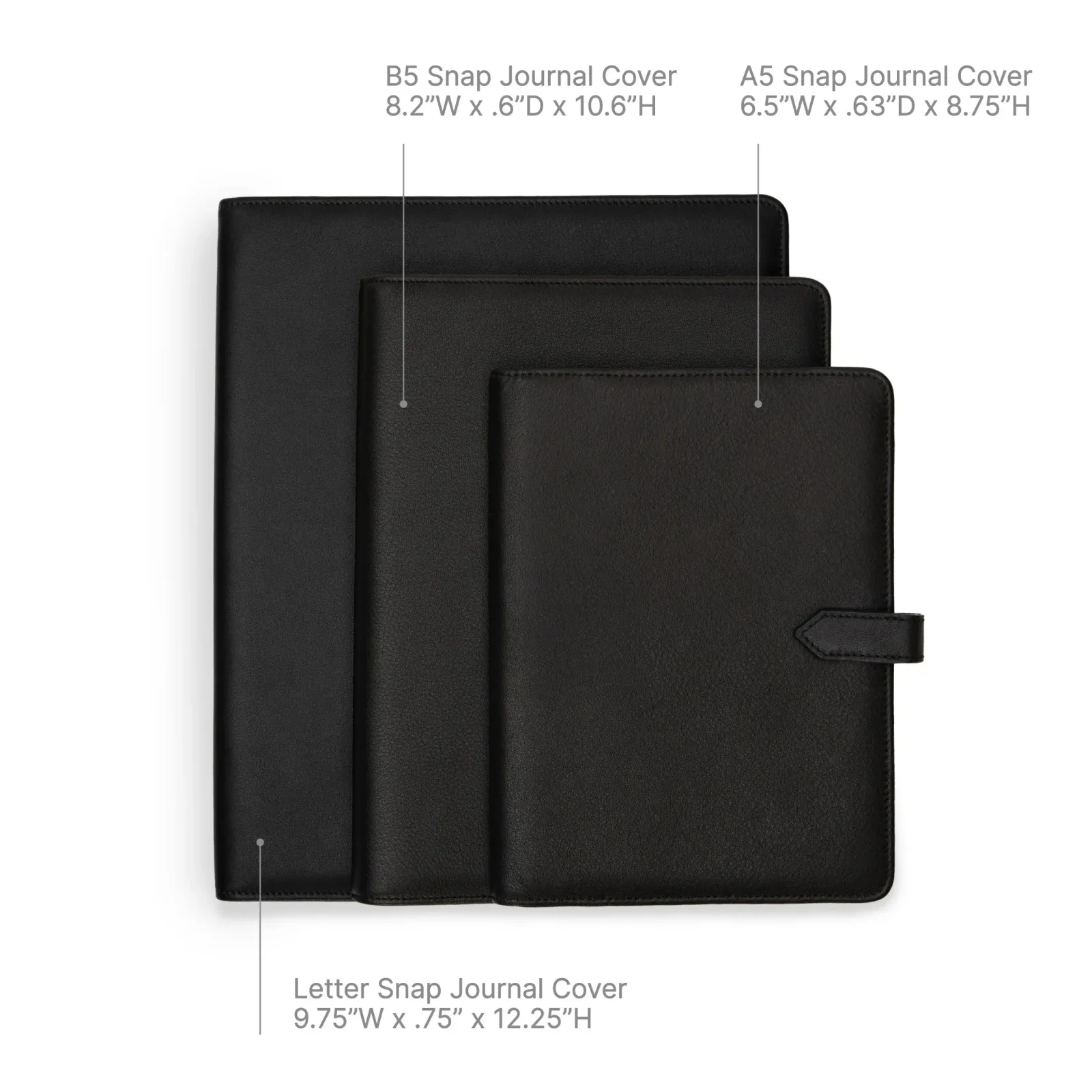 B5 Snap Padfolio Brown Croc