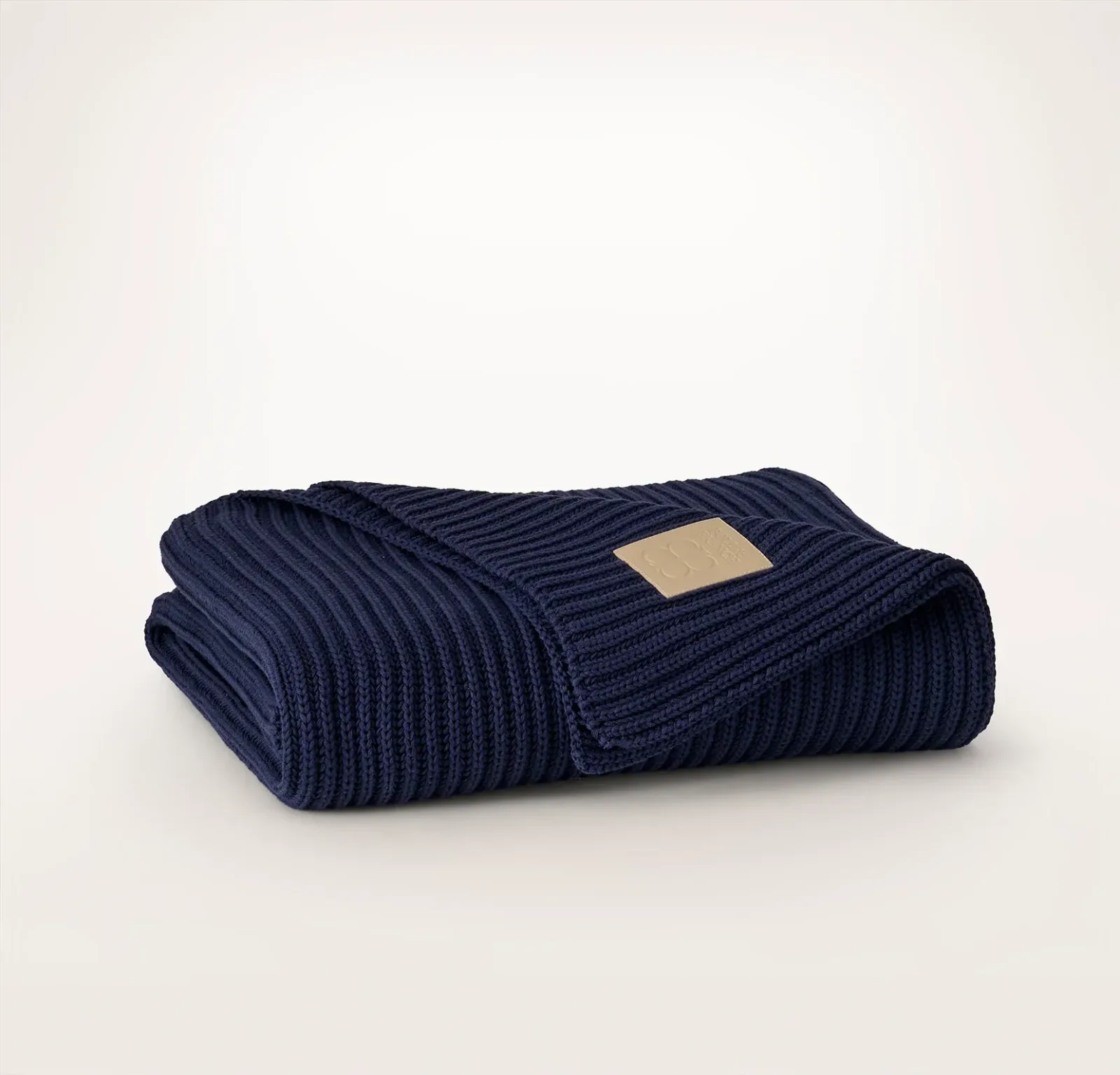 Sunday Knit Throw Blanket – Coastal Navy